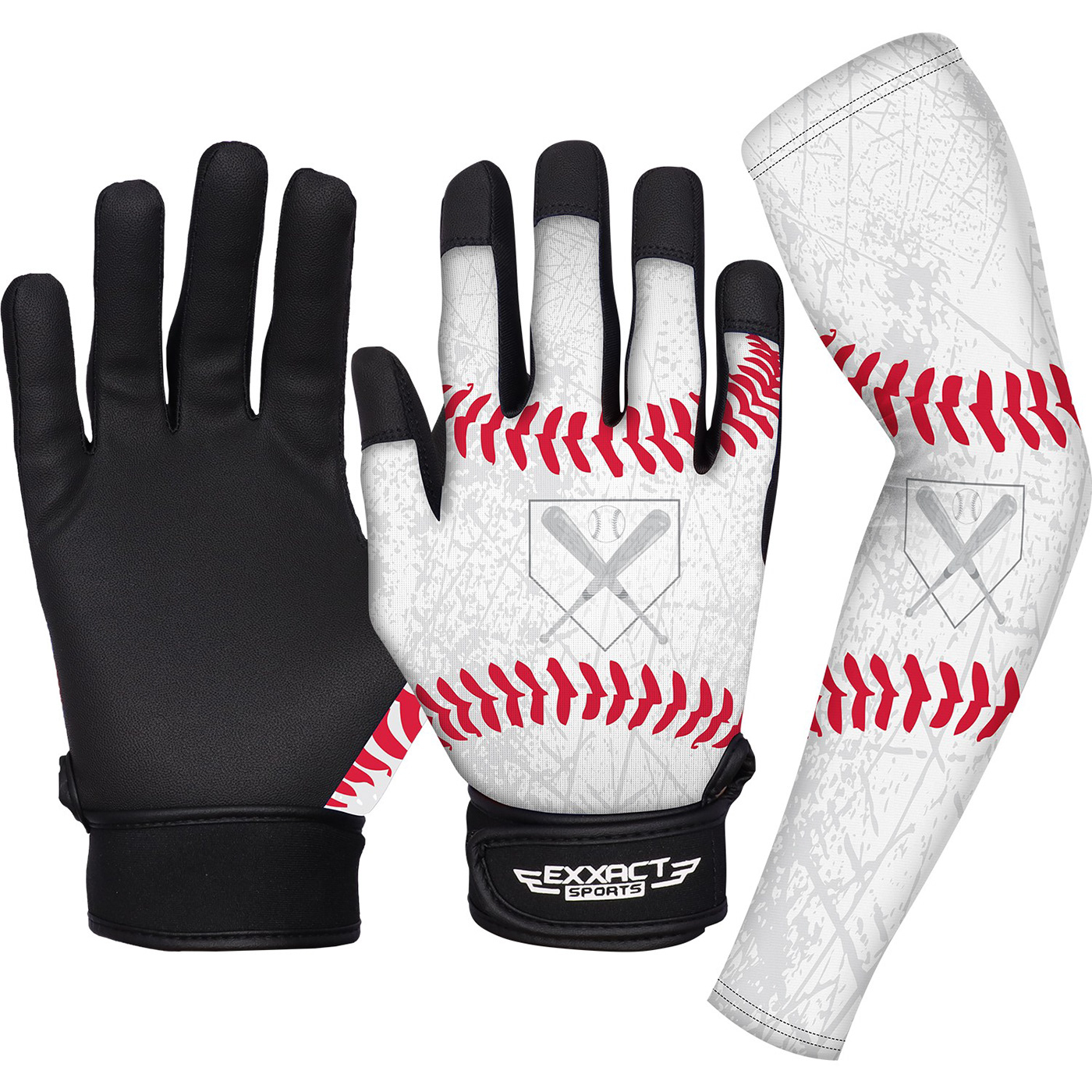 batting gloves arm sleeves sublimation design baseball sublimation print apparel Sportswear