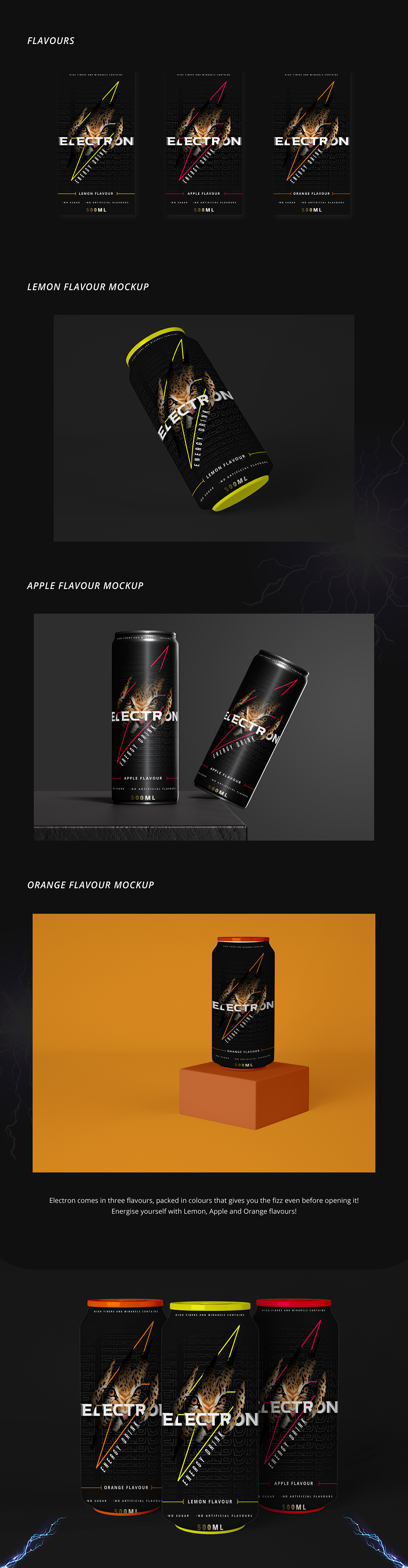 brand identity design electron energy drink label design Logo Design Mockup package design  Packaging product