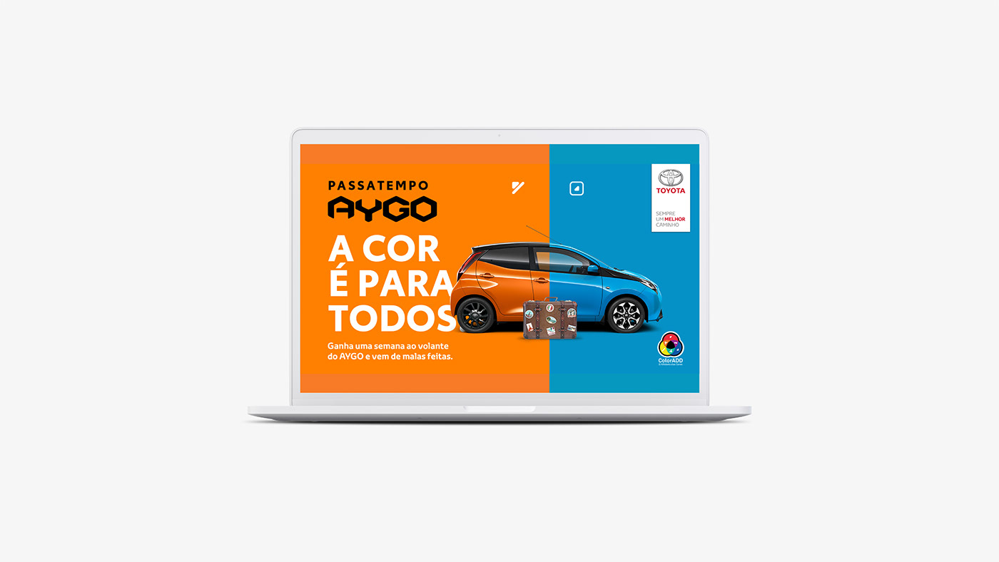 toyota ColorADD Portugal Cars Advertising  Aygo colors campaign caetsu color blindness