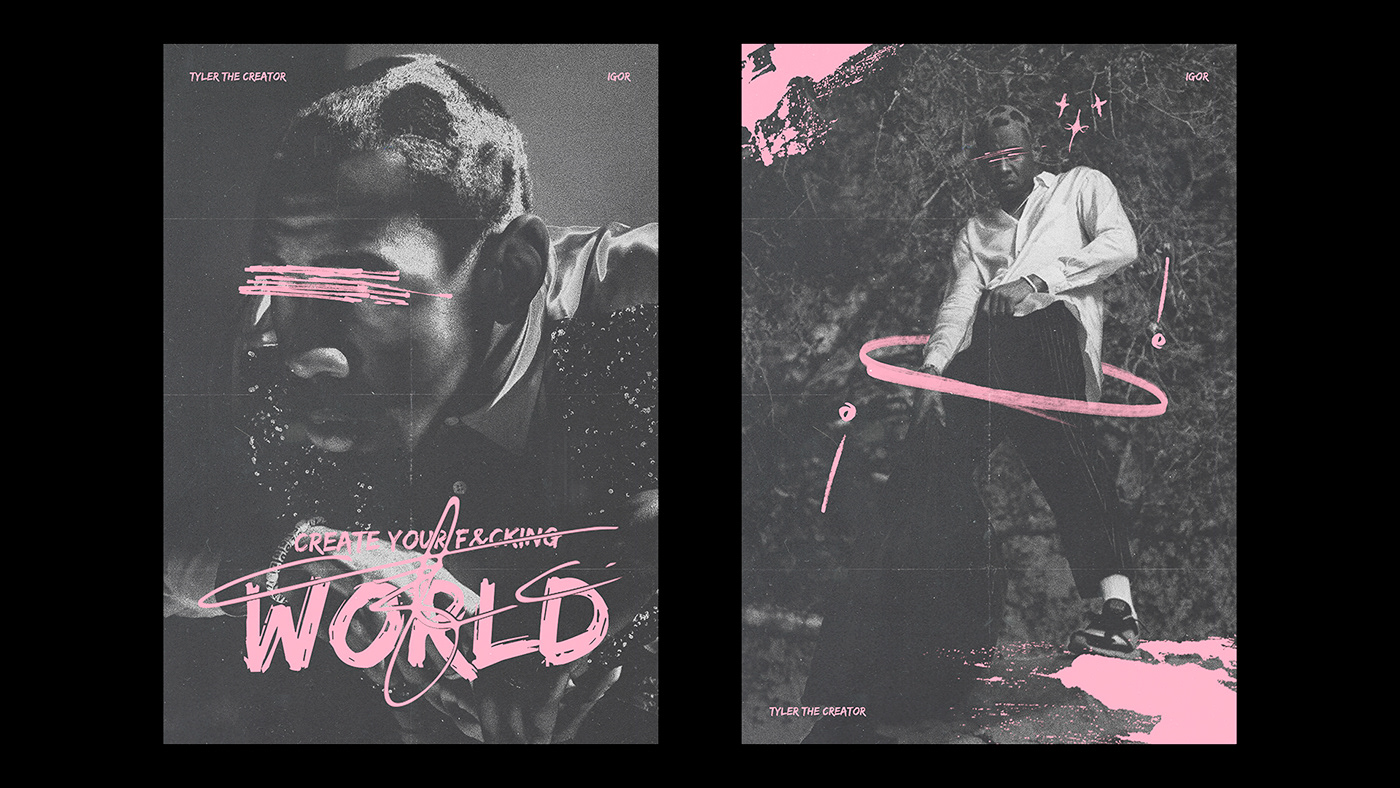 design concept art album cover cover typography   logo pink tyler the creator music artwork