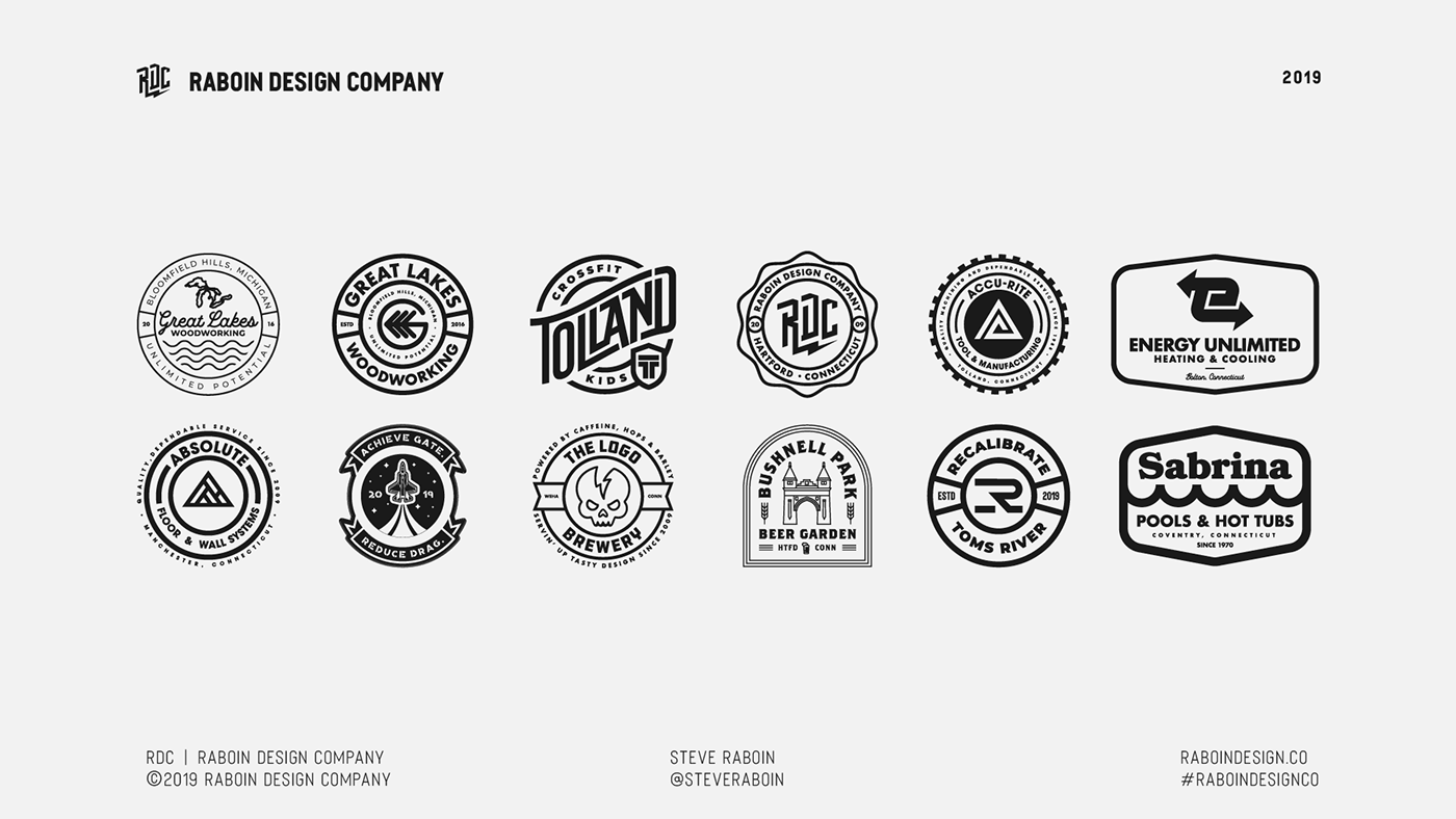 badge Badge Hunting badge  design Logo Design logos logomarks branding  Identity Design presentation Badges