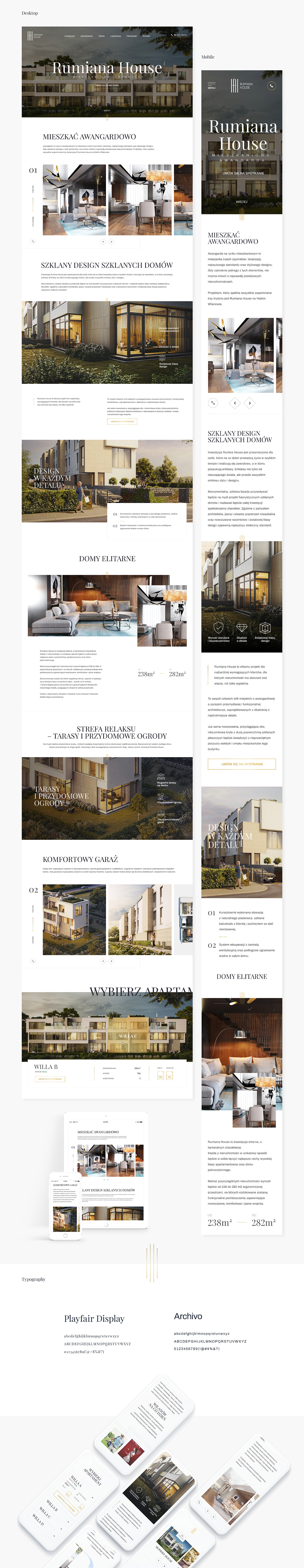 design estate modern real estate UI ux Web Web Design  Website