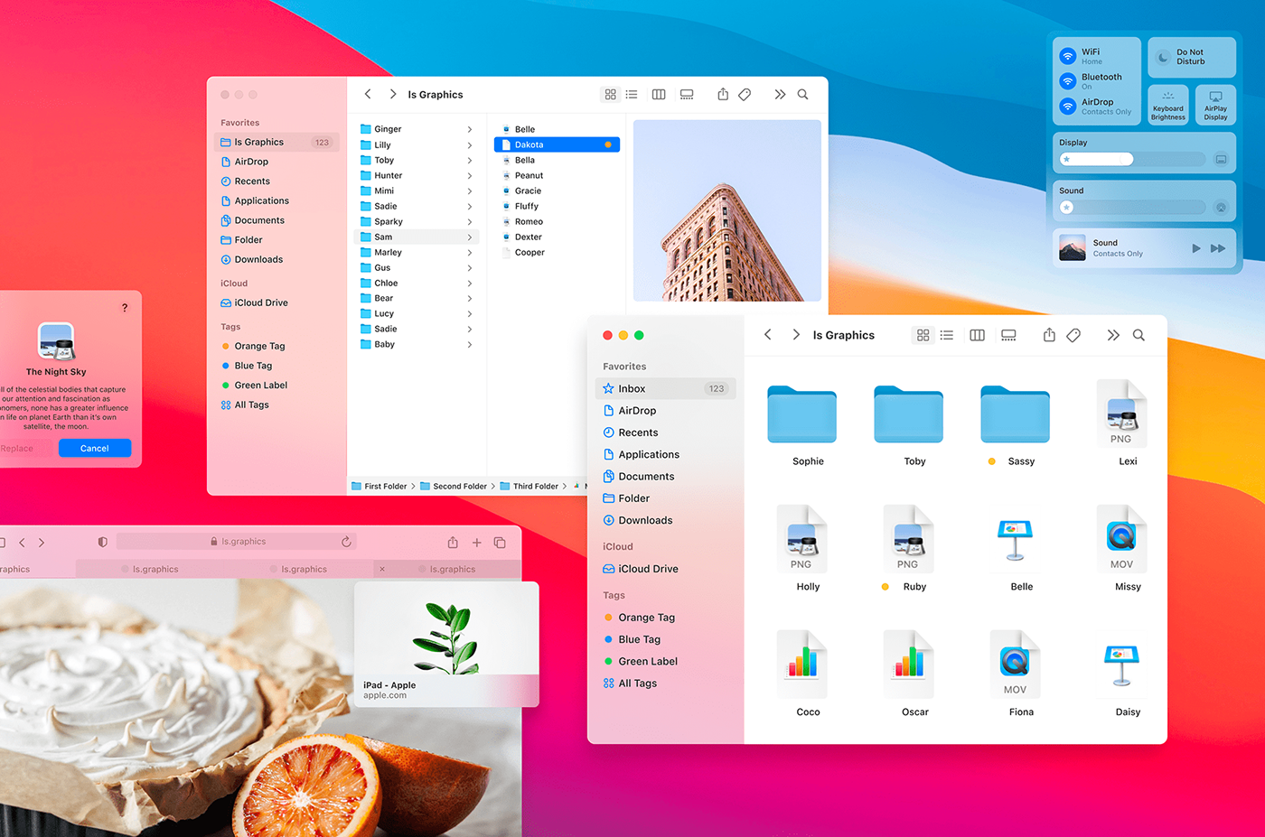 big sur design system finder free freebie macOS 11 mail ui kit