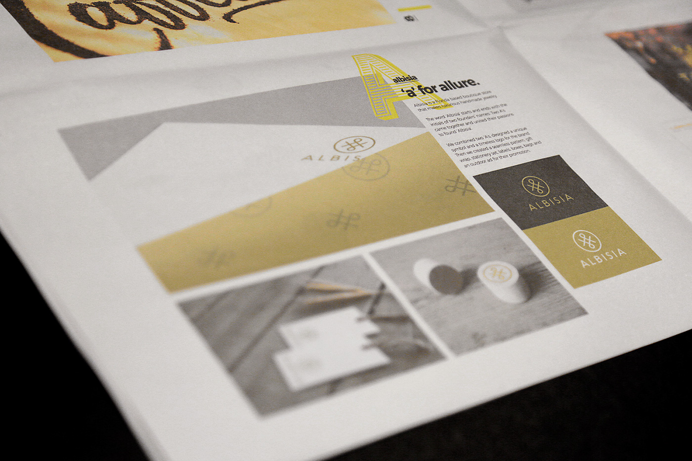 Self Promotion newspaper portfolio it's ok branding  yellow tabloid editorial Layout design studio