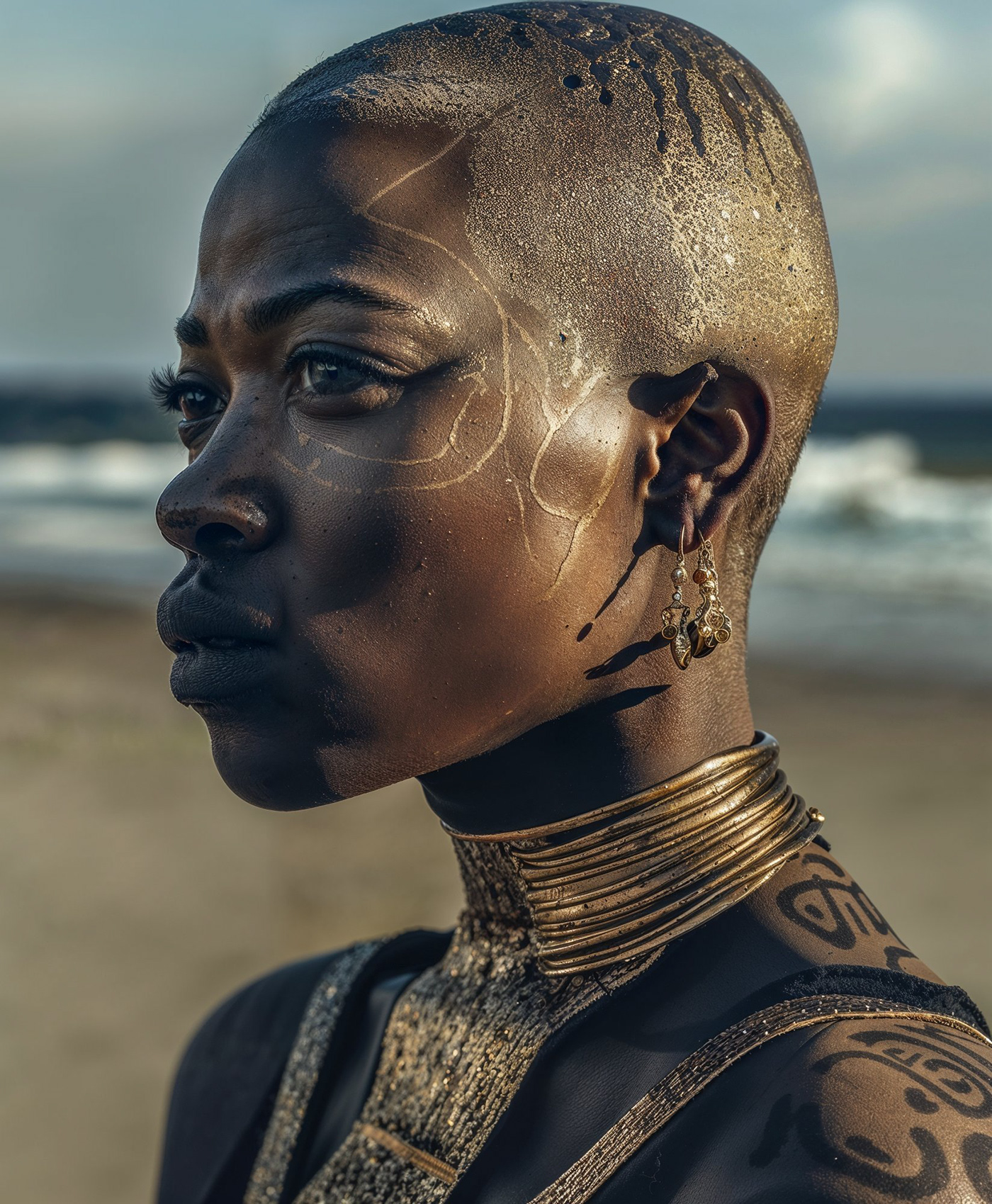 africa ai Ai Art conceptial desert fashion shoot futuristic Namibia science fiction Adobe Portfolio