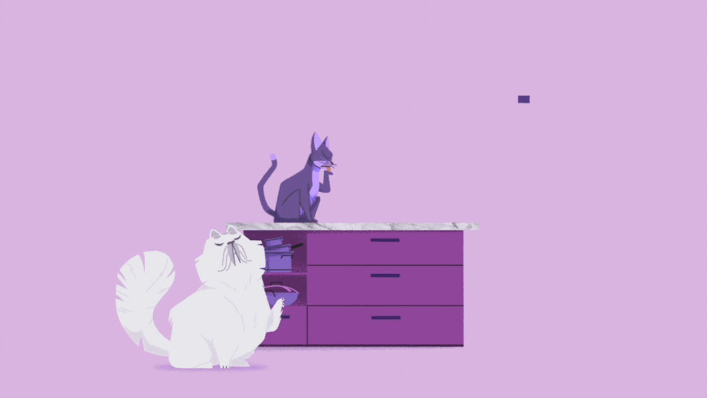 animation  Advertising  after effects Cat dog diaper genie