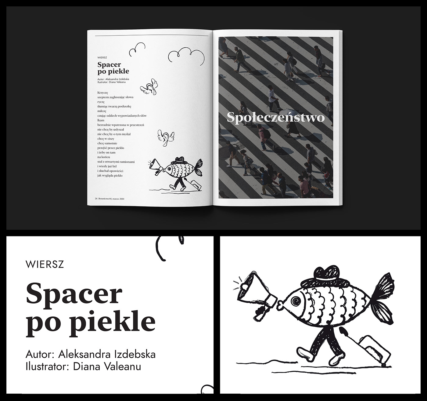 design graphic magazine print branding logo Minimalism newspaper school Website