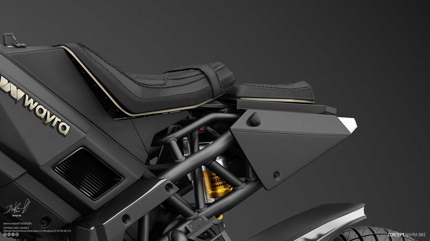 wayra electric motorcycle concept scrambler Automotive design Transportation Design E Bike electric motorcycle 3D