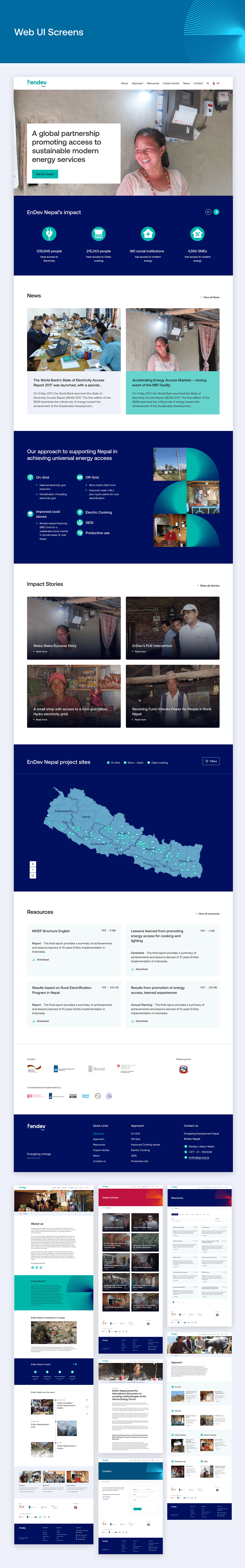 Case Study endev endev nepal Figma Interaction design  landing page UI user interface ux Web Design 