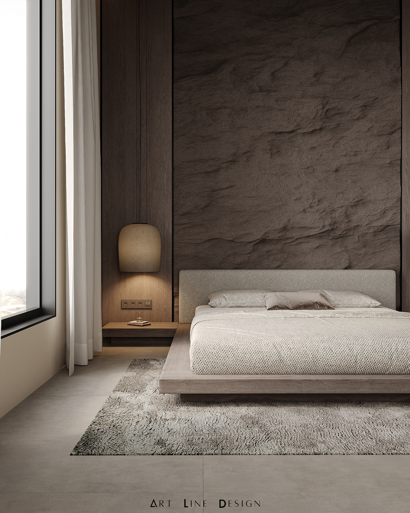 master bedroom interior design  Interior visualization 3D Visualization architecture bohemian corona render  Behance Pinterest
