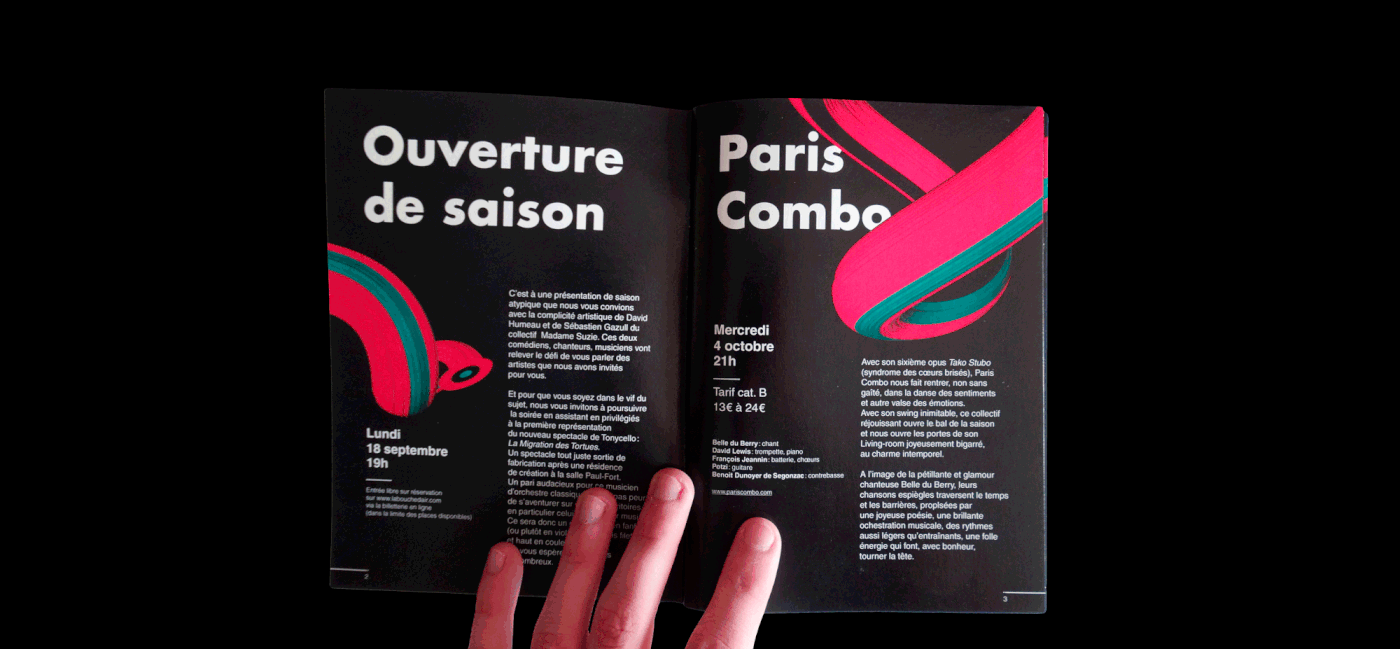 cultural Program Nantes edition programme Culturel print brochure graphic design