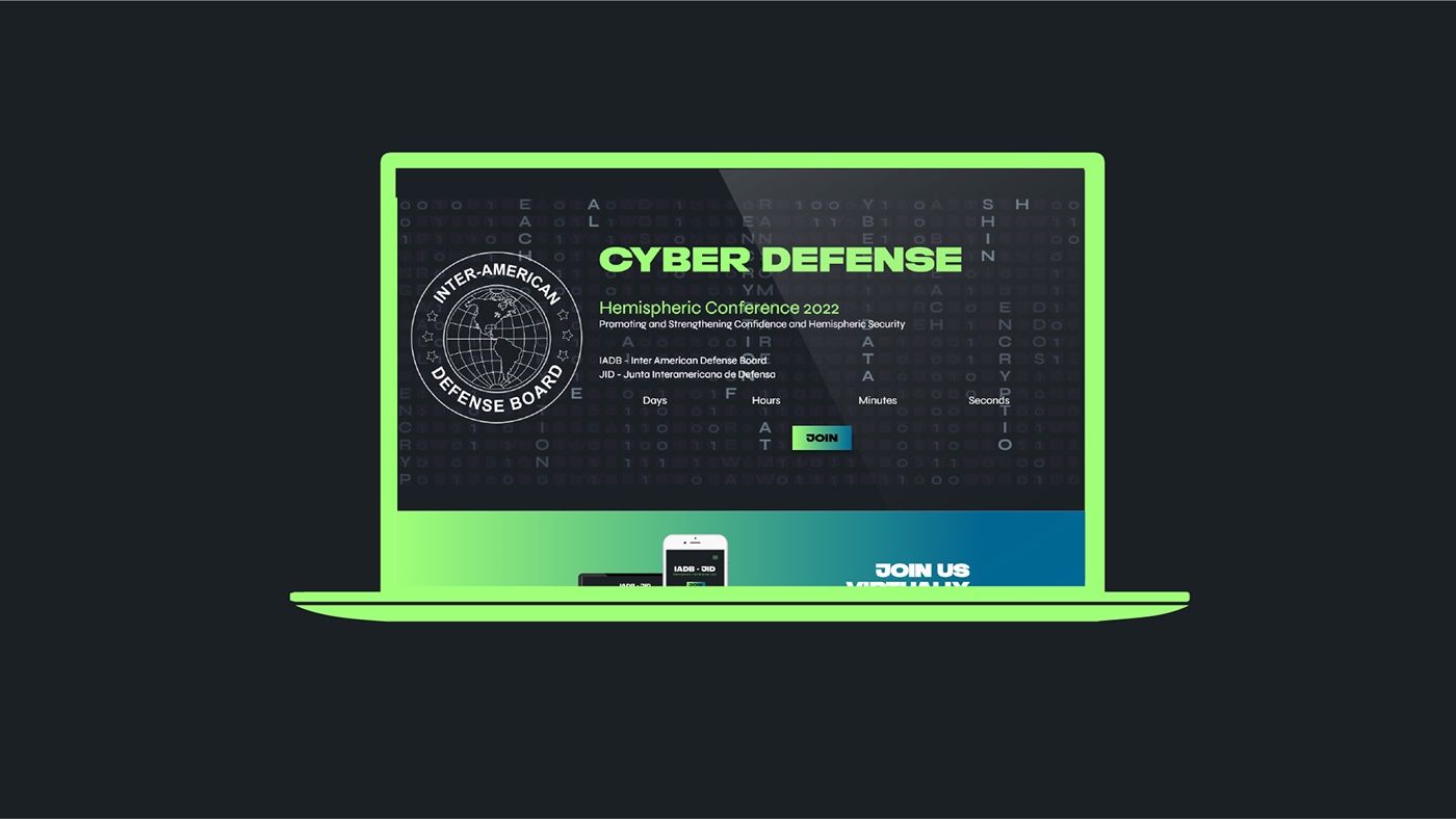 Event Design event website cybersecurity defense cyberdefense Website Design UI/UX UX design Web design