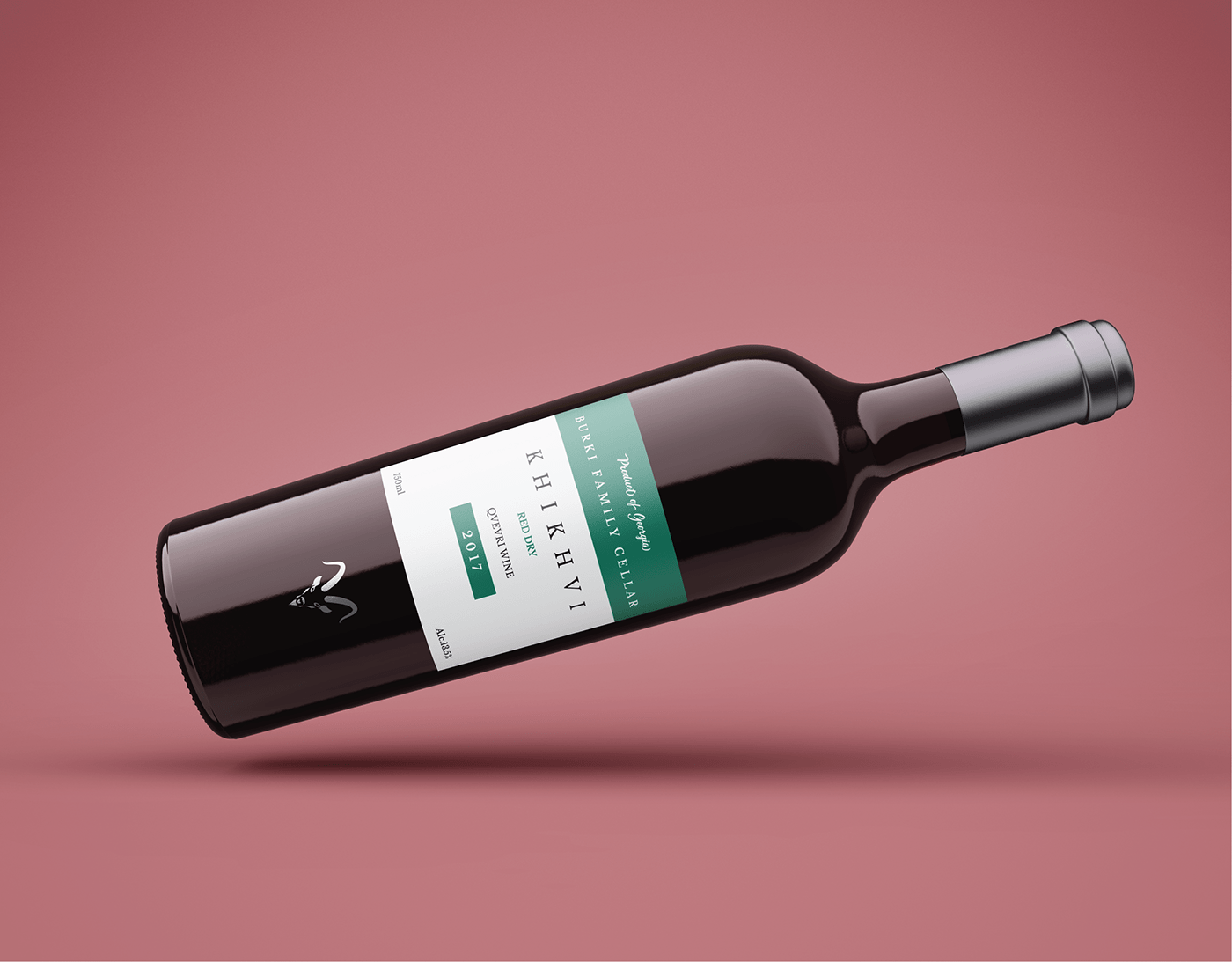 bottle georgian ibex Label label design logo Logo Design product wine winery