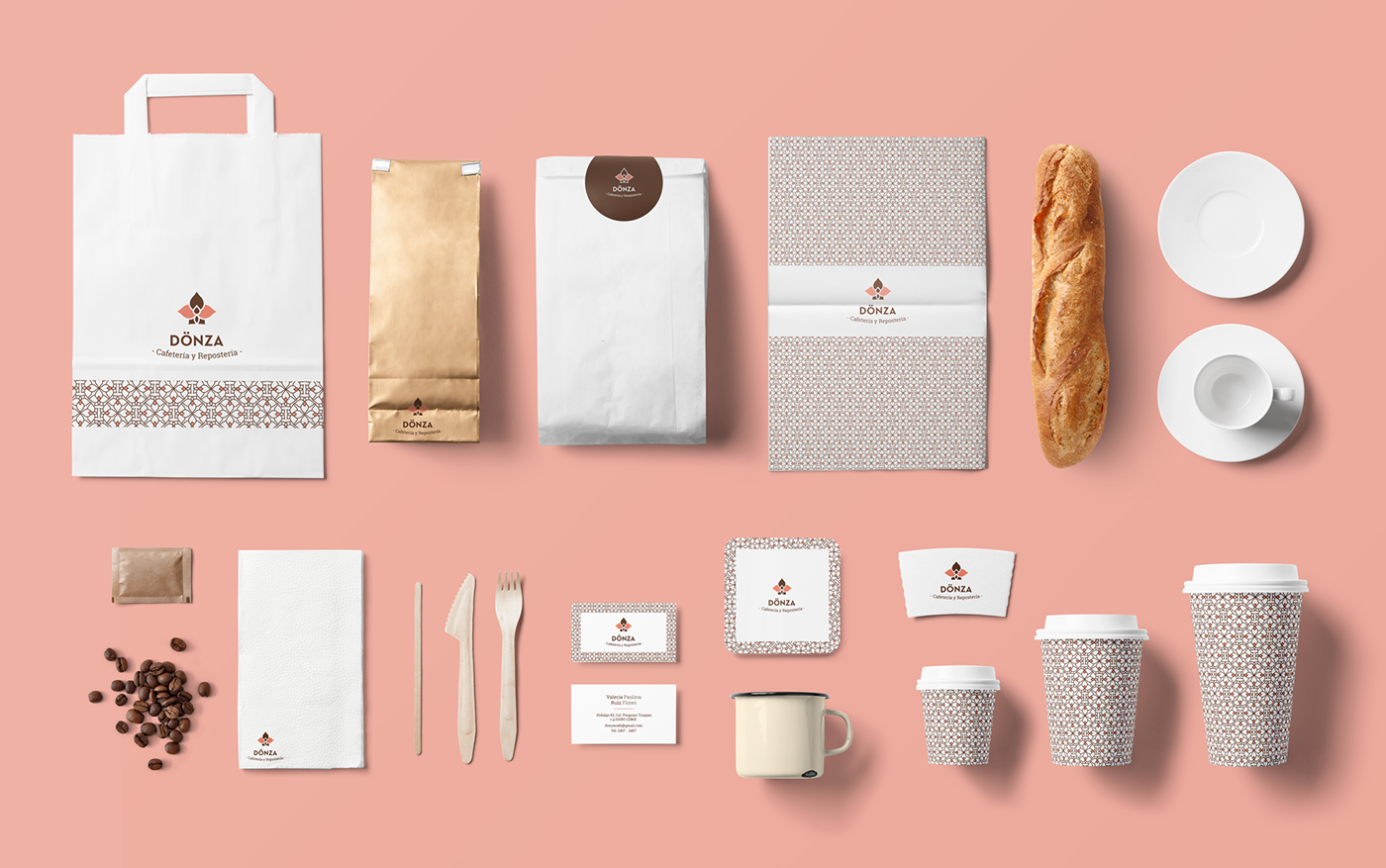 identity brand branding  pattern graphicdesign design logo businesscard Coffee Food 