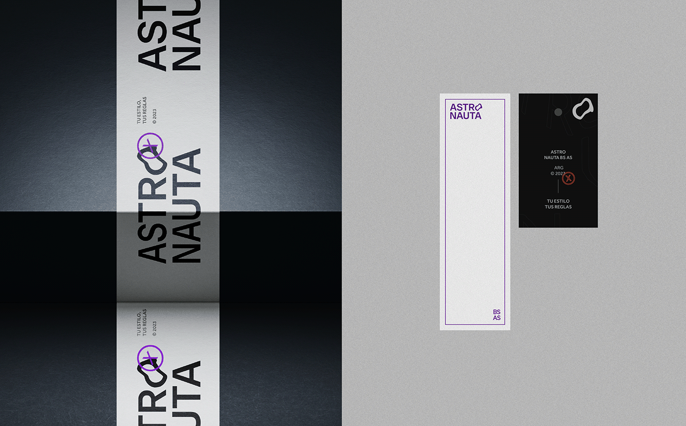 Screenshot, template and print. Graphic design for Astro Nauta Buenos Aires