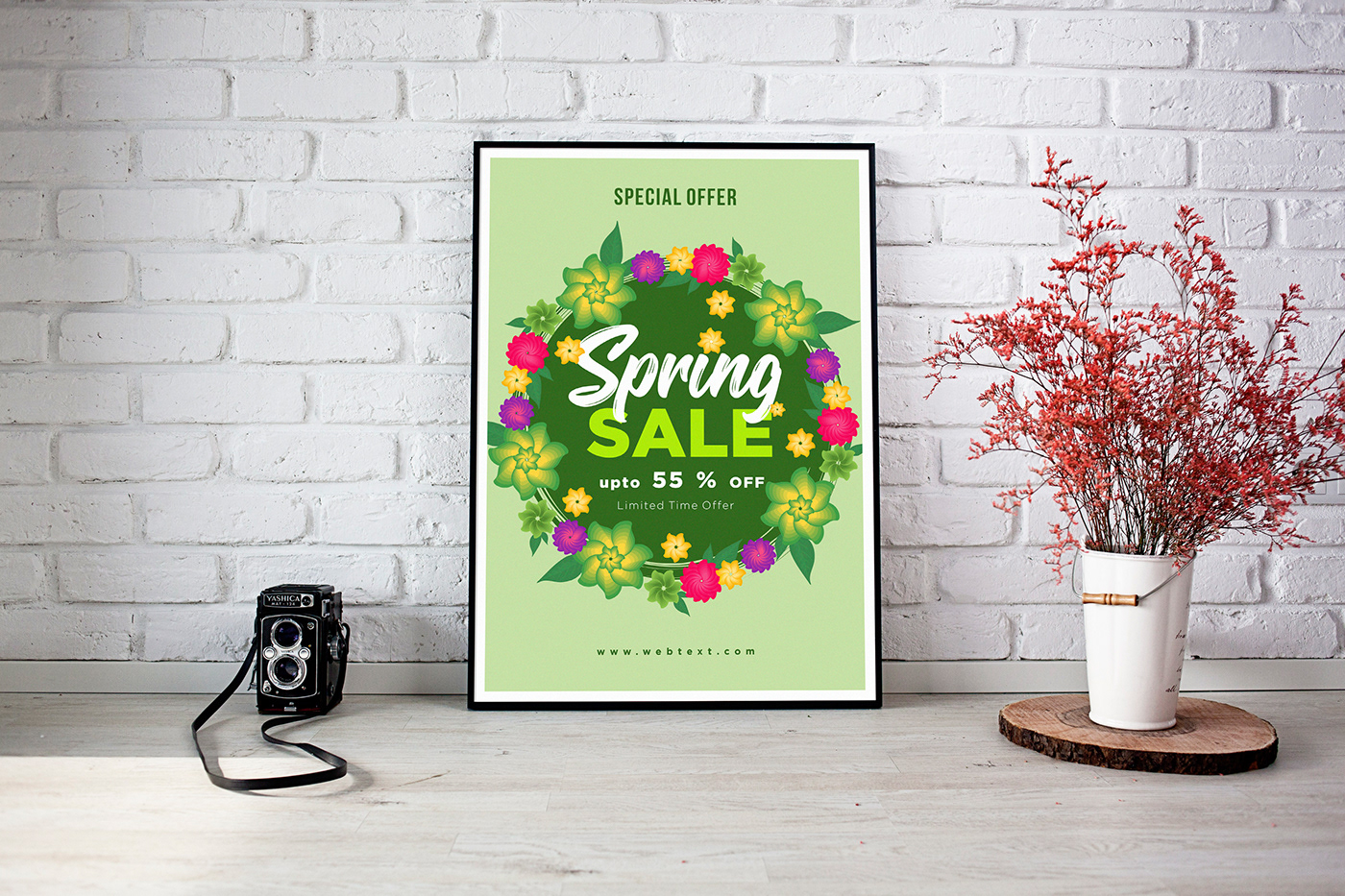 spring posters tropical poster spring poster Nature print ready Tropical colorful modern design