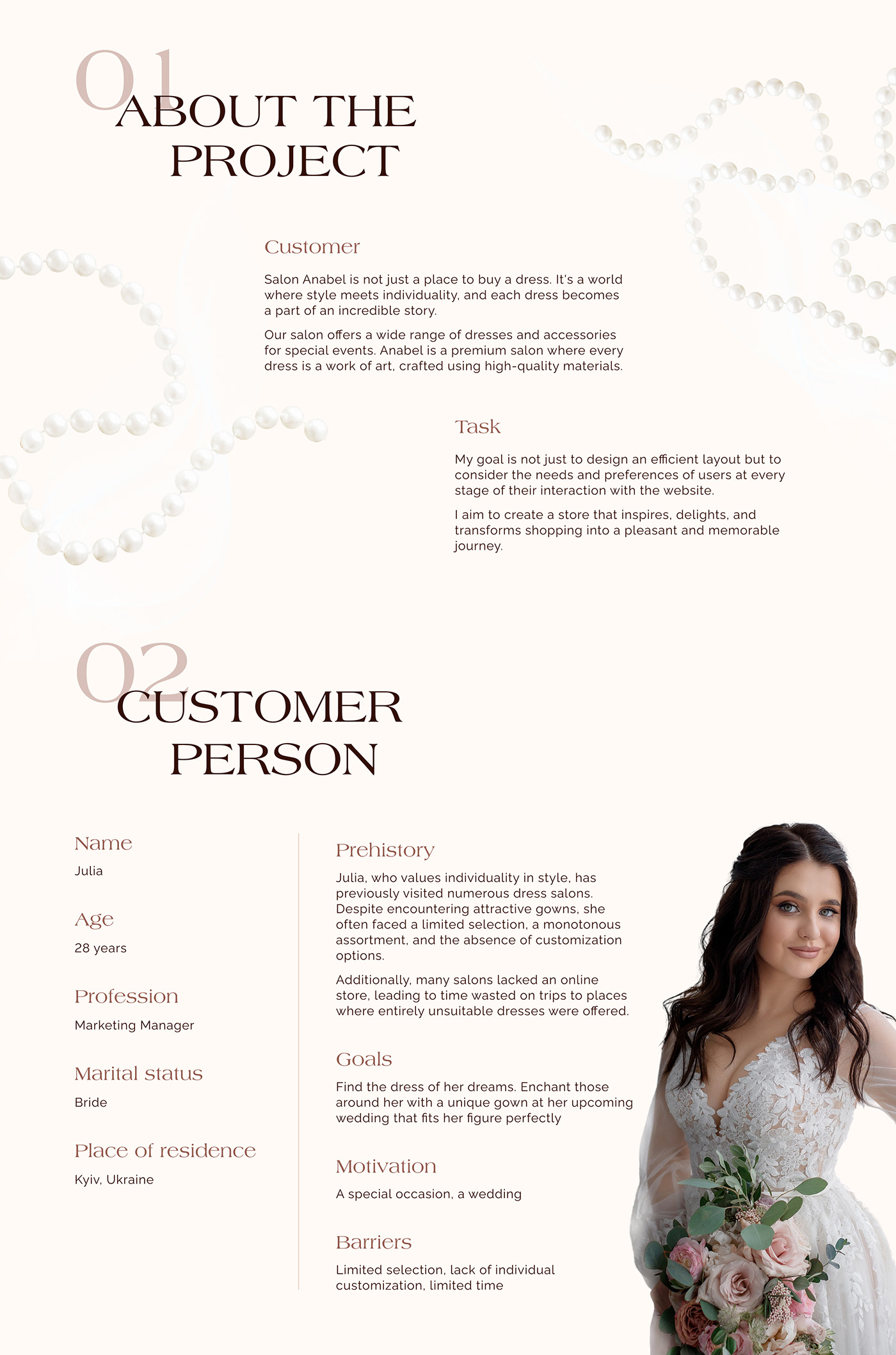 wedding Evening dress e-commerce UI/UX Figma user interface Web Design  bride Website