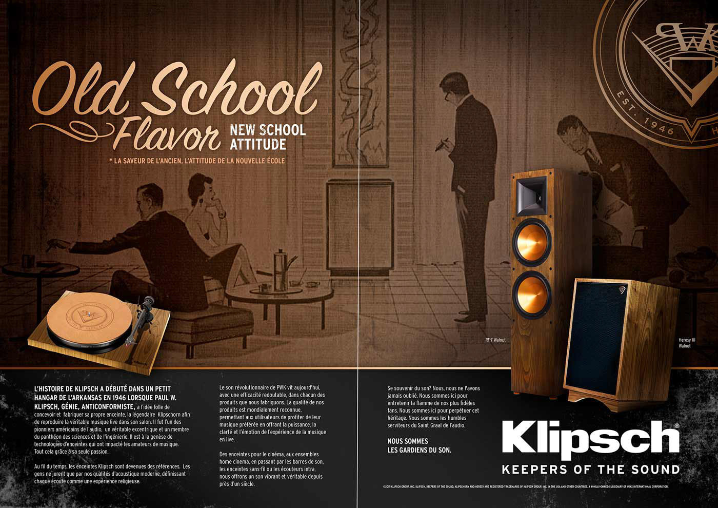 Klipsch speakers Audio advertisements Photography  graphic design  Photo Manipulation  photo compositing headphones grunge
