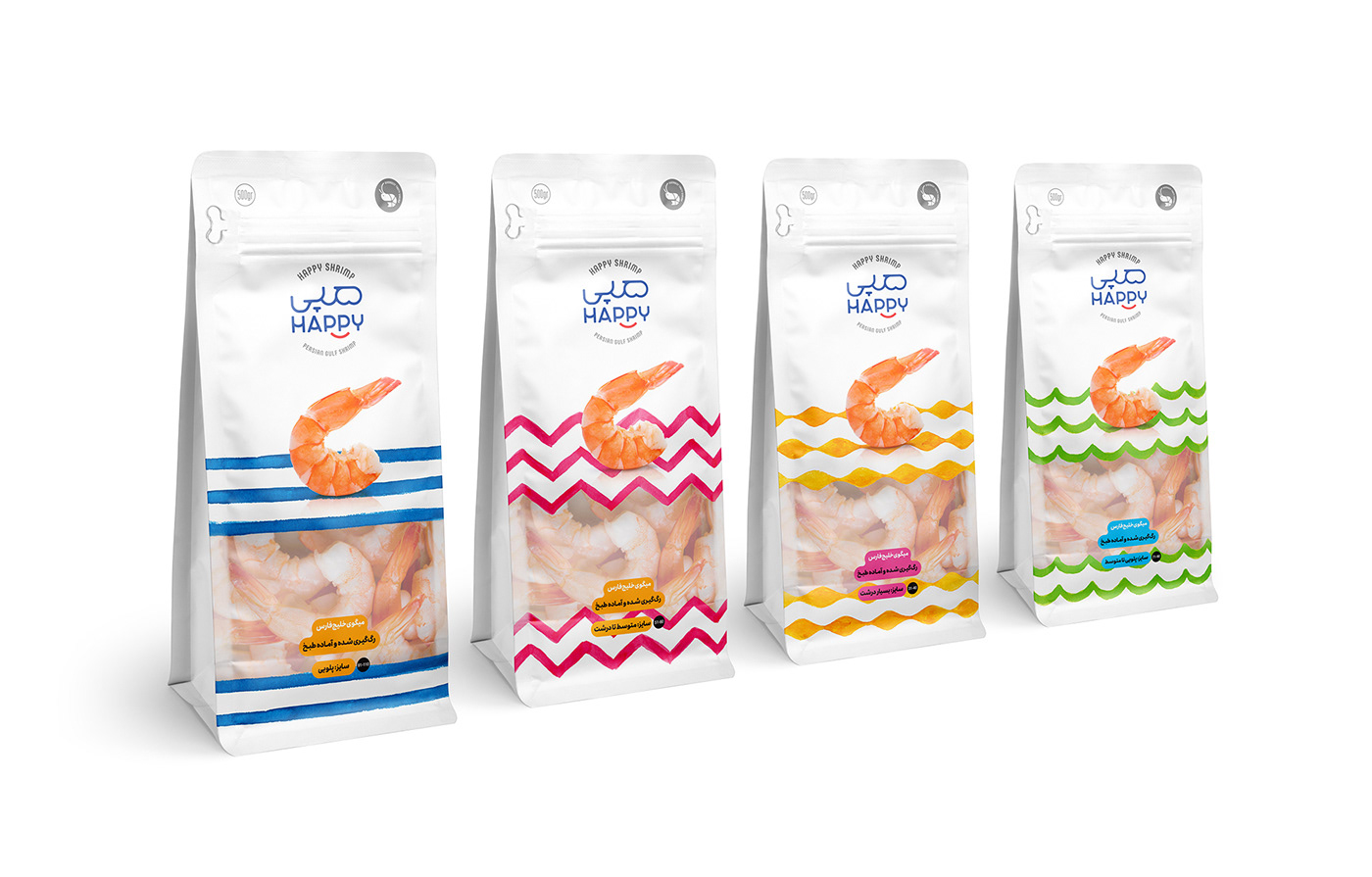 Packaging packaging design painting   seafood shrimp sinasankar watercolor