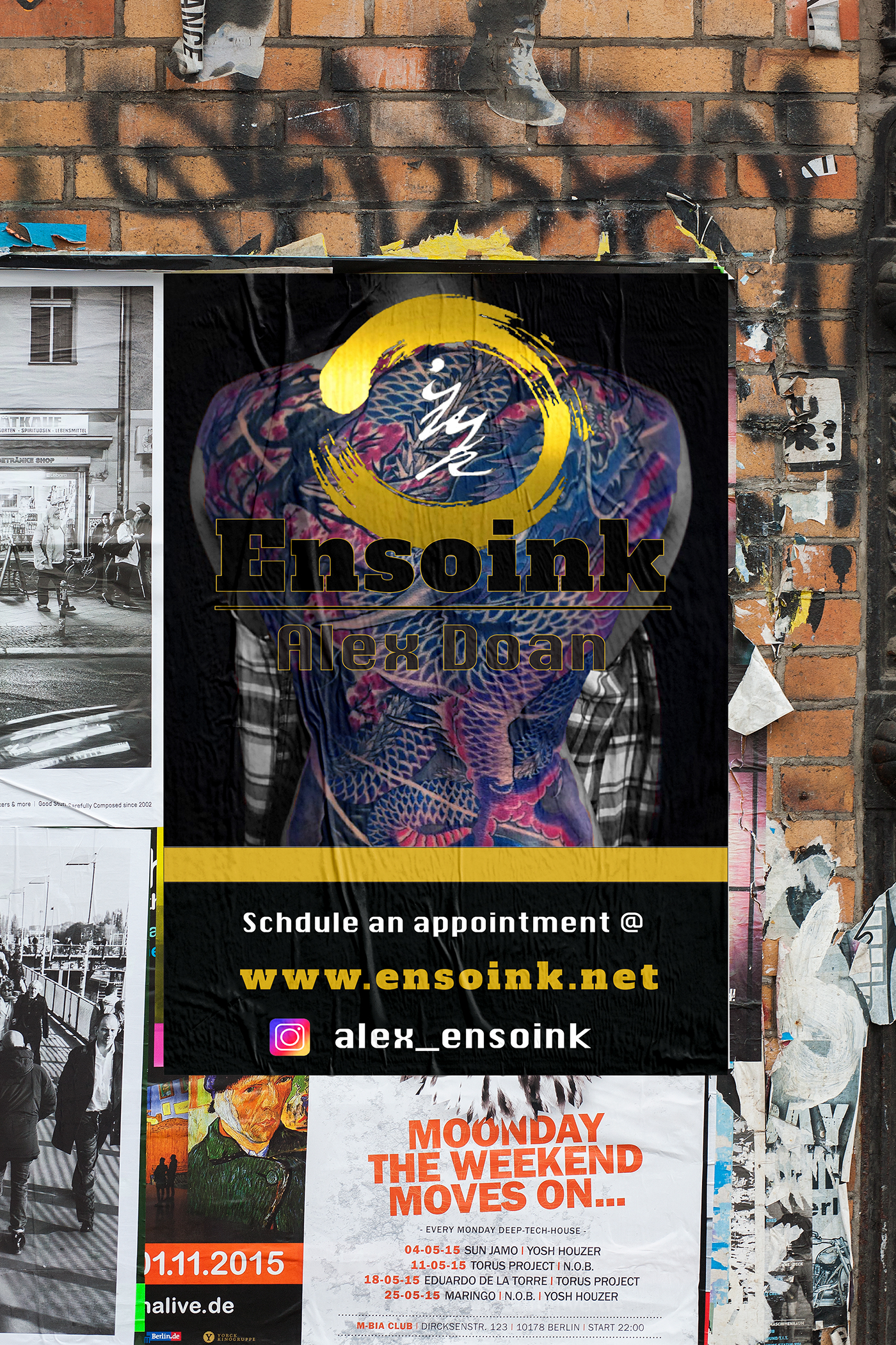 Ensoink Tattoo Shop Advertising Poster on Behance
