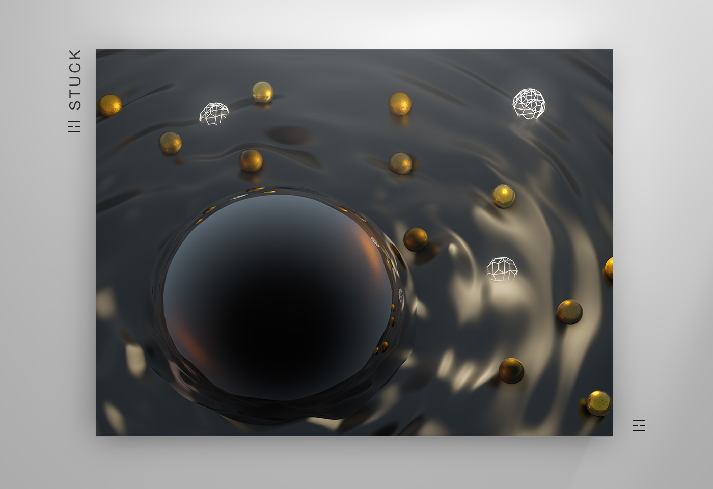 cinema4d Abstract Art c4d gold White daily