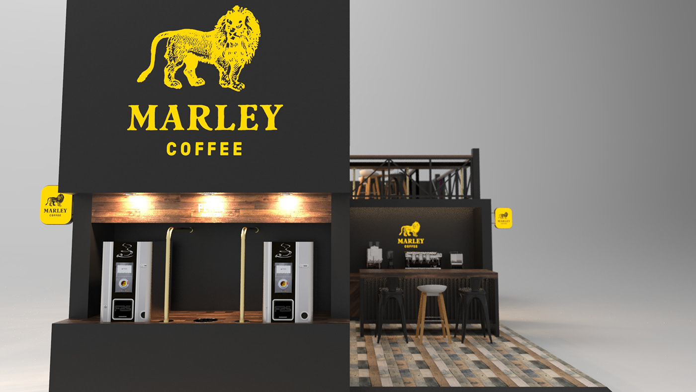 marleycoffee Stand Santiago industrial DISEÑOINDUSTRIAL Coffee