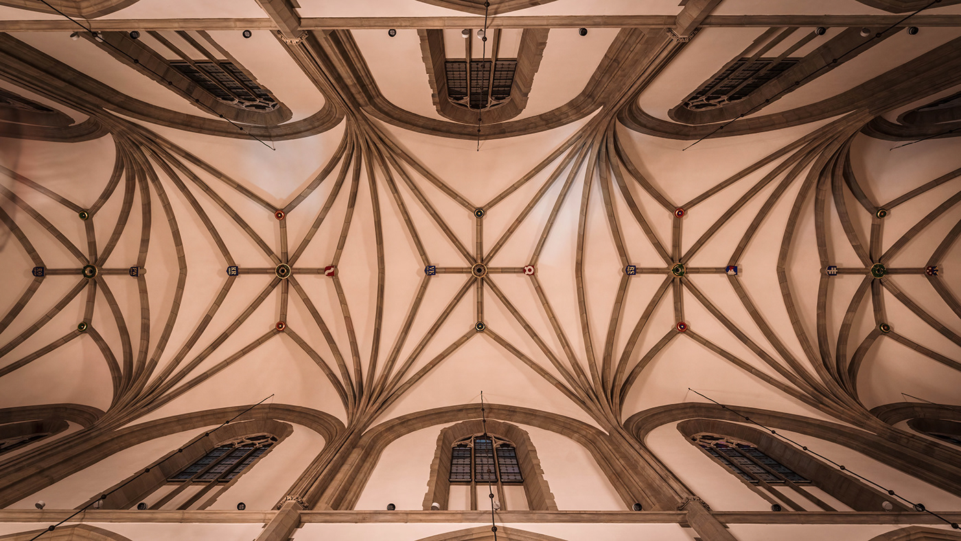 arches architecture church krakow poland religion vaults vintage