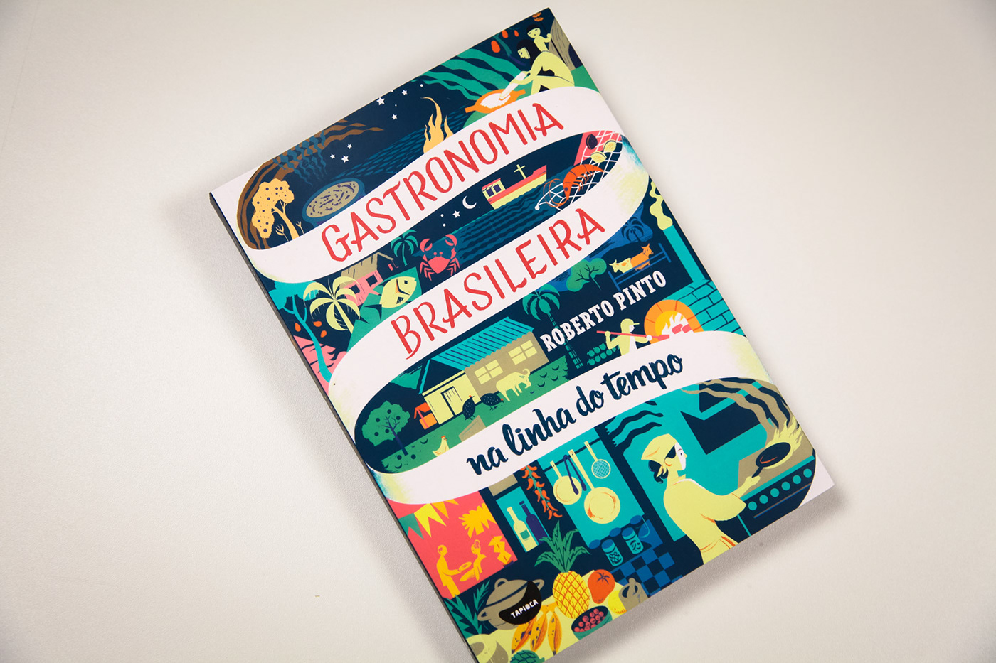 book cover gastronomy Brazil brazilian cuisine Food  #Bookillustration #bookcover #bookcoverillustration #foodillustration