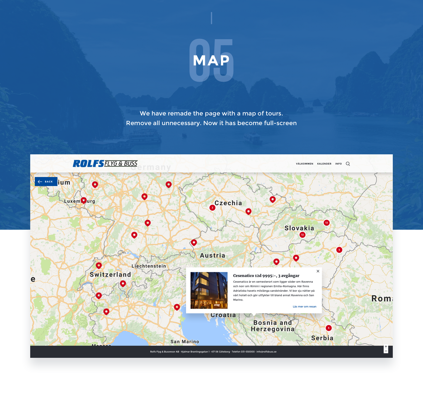 Web design Travel tour Booking modern redesign Responsive UI ux