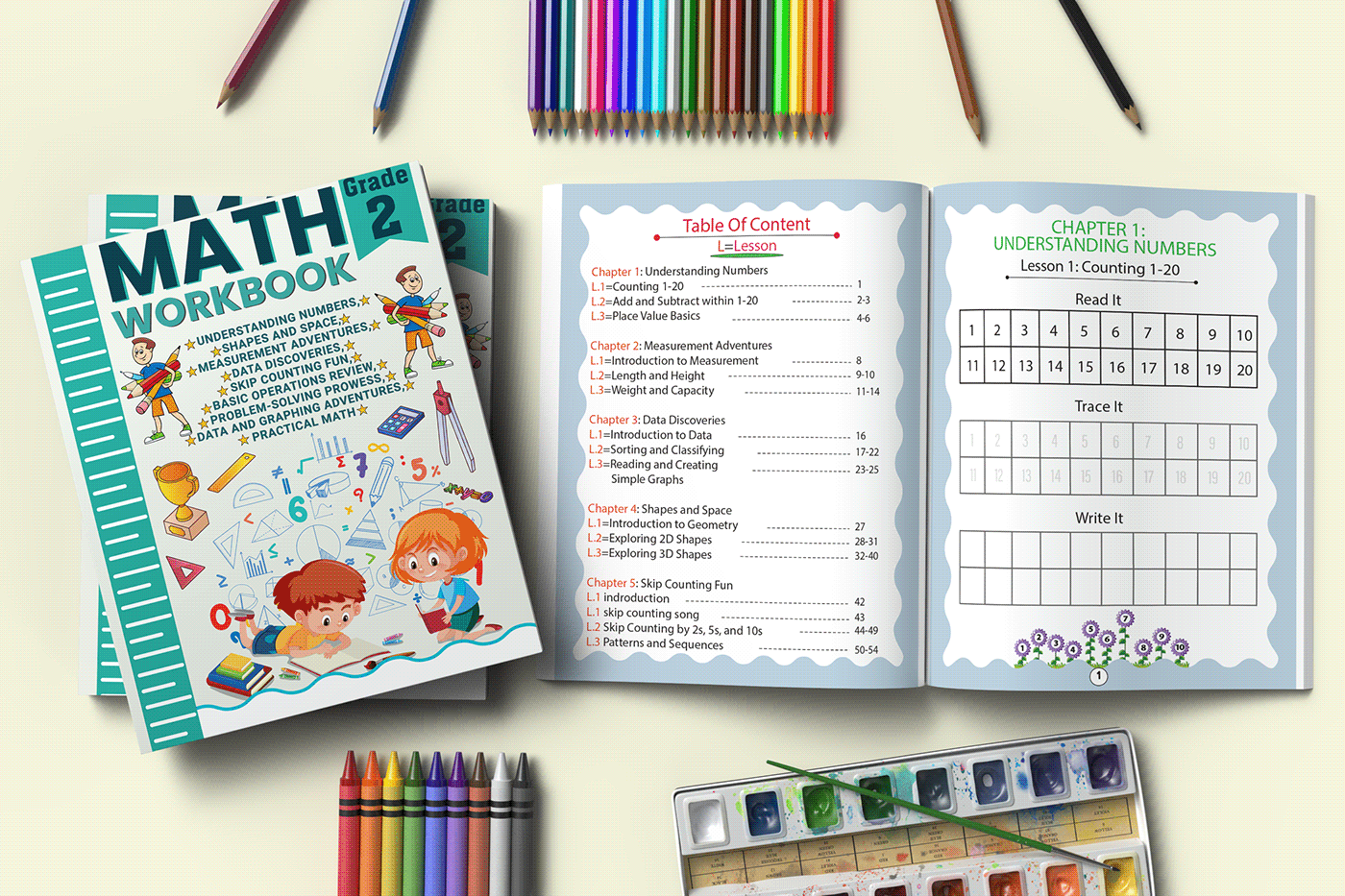 This is a math work book that will help a child learn maths thoroughly