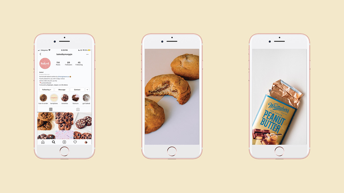 branding  cookies design social media