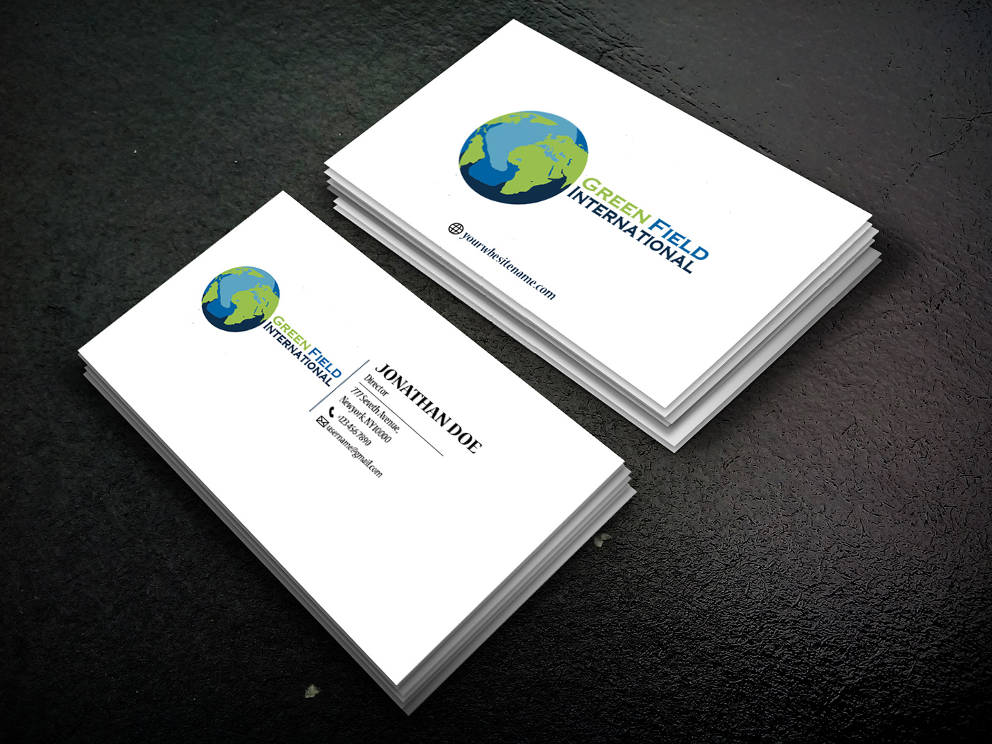 Corporate Business Card design business card fully editable Adobe Photoshop