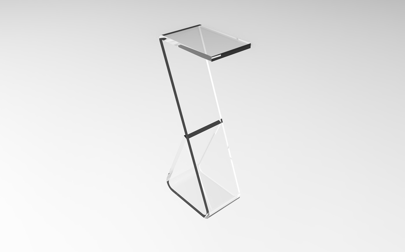 3ds max design meuble modern plexiglass