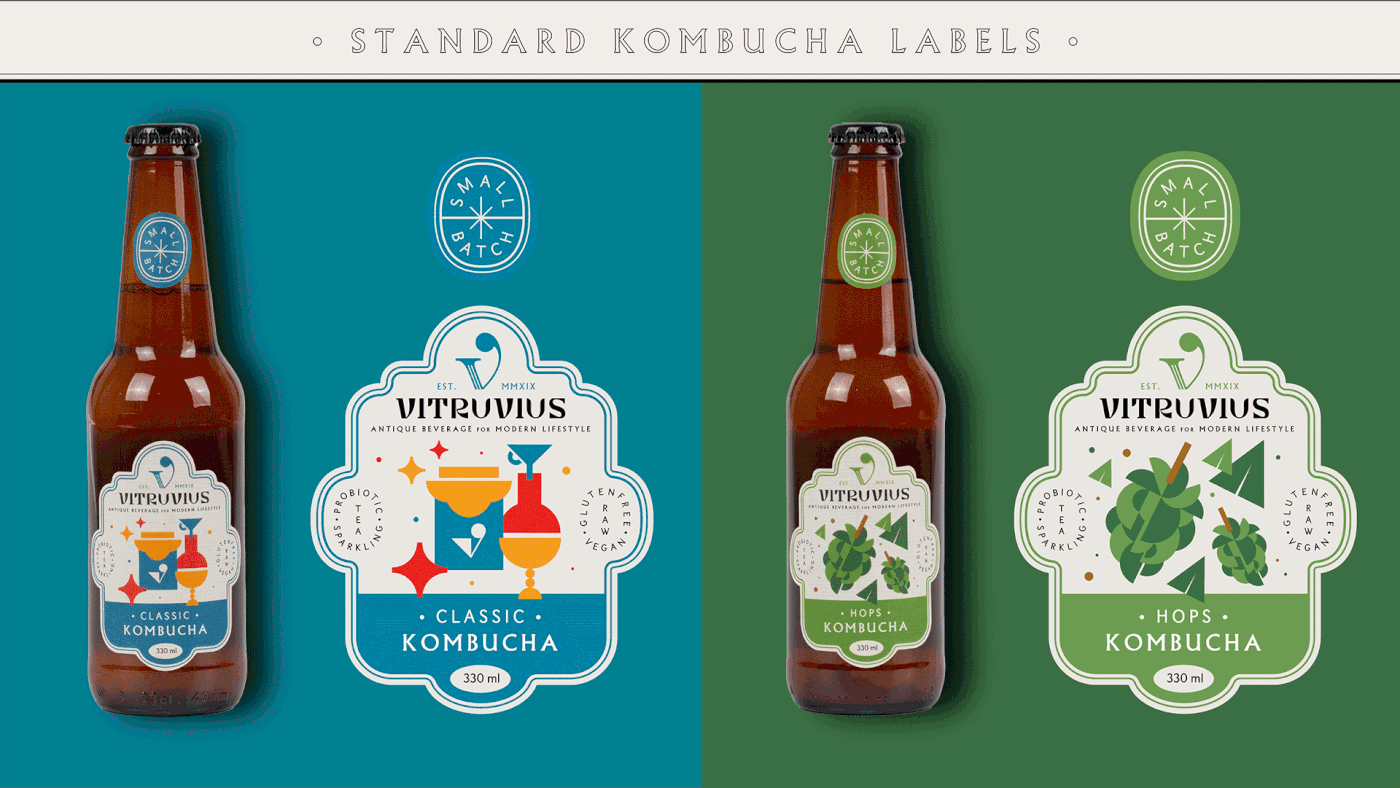 brand identity branding  drink ILLUSTRATION  kombucha Label logos Packaging typography   visual identity