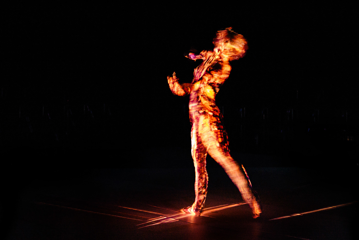 second anarchy interactive DANCE   dancer projection mapping Mapping body