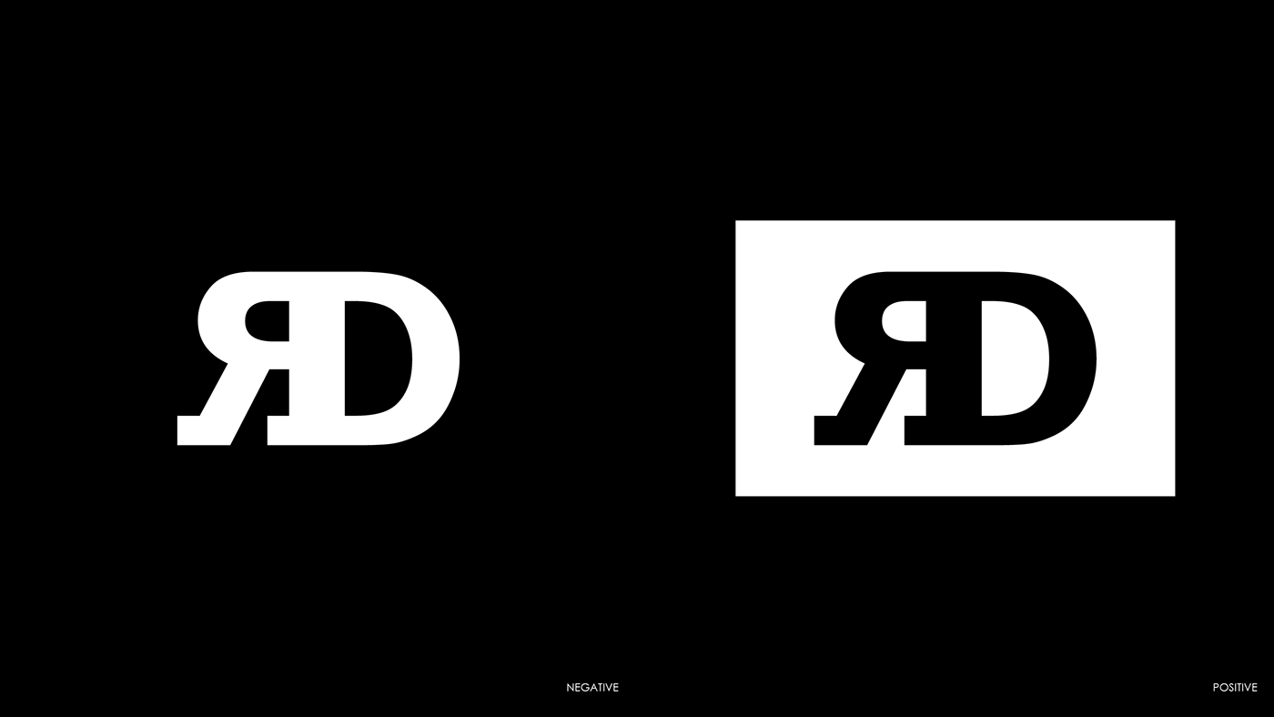 brand branding  personal branding logo Logotype black White black and white minimal raffaele d'andrea