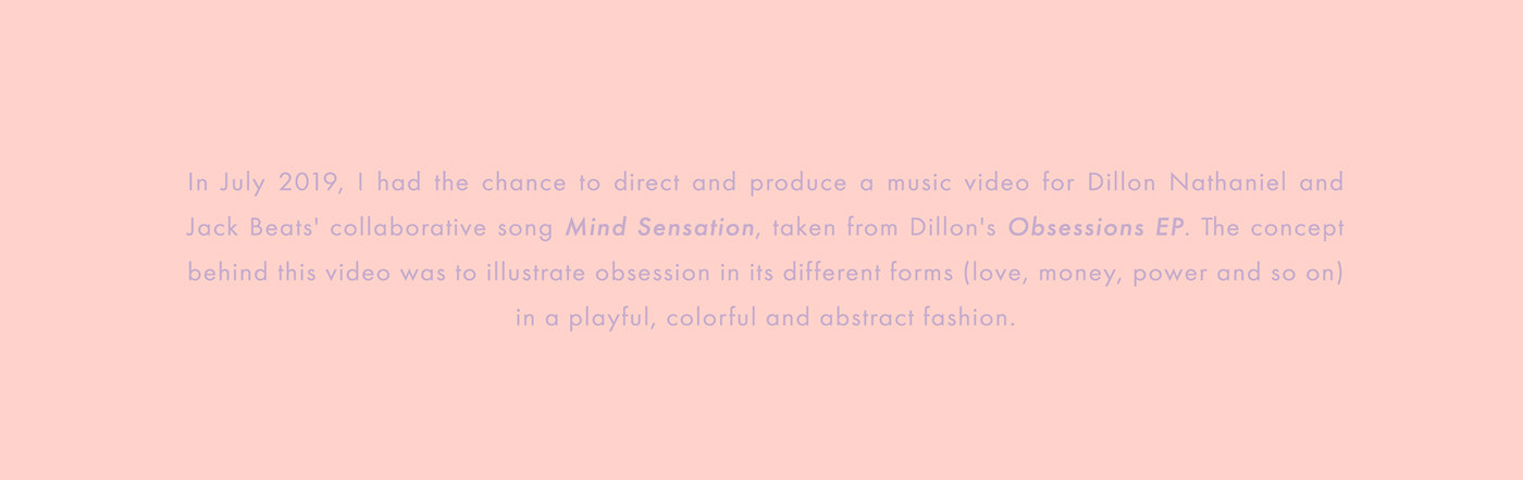 music video c4d Render 3D abstract octane pink purple orange