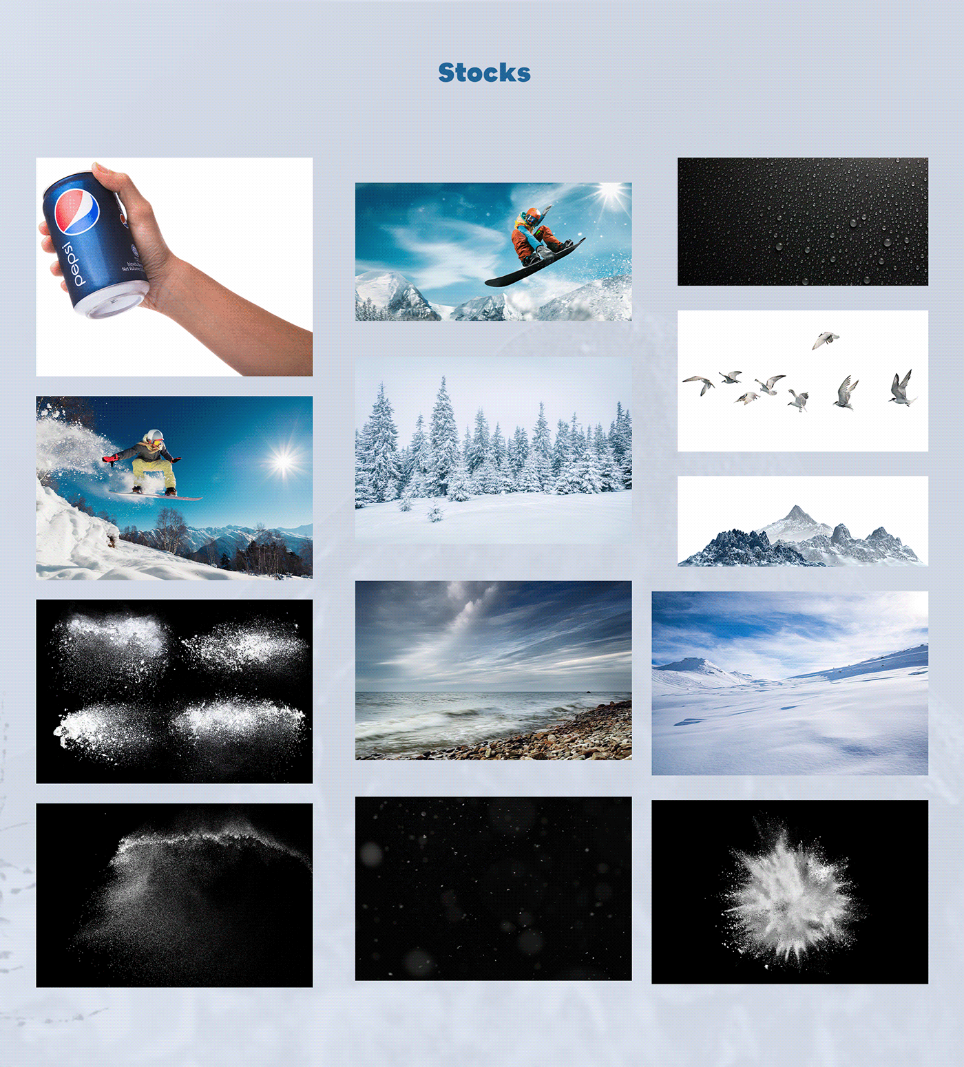 ads banner creative design media pepsi social social media snow Snowboarding