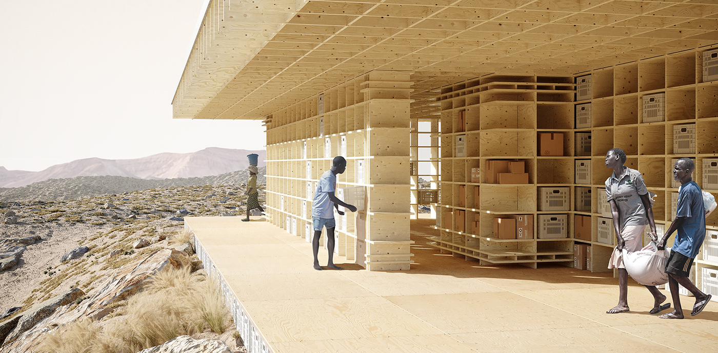 africa architecture center Competition emergency Foldable kaira looro shelter winner