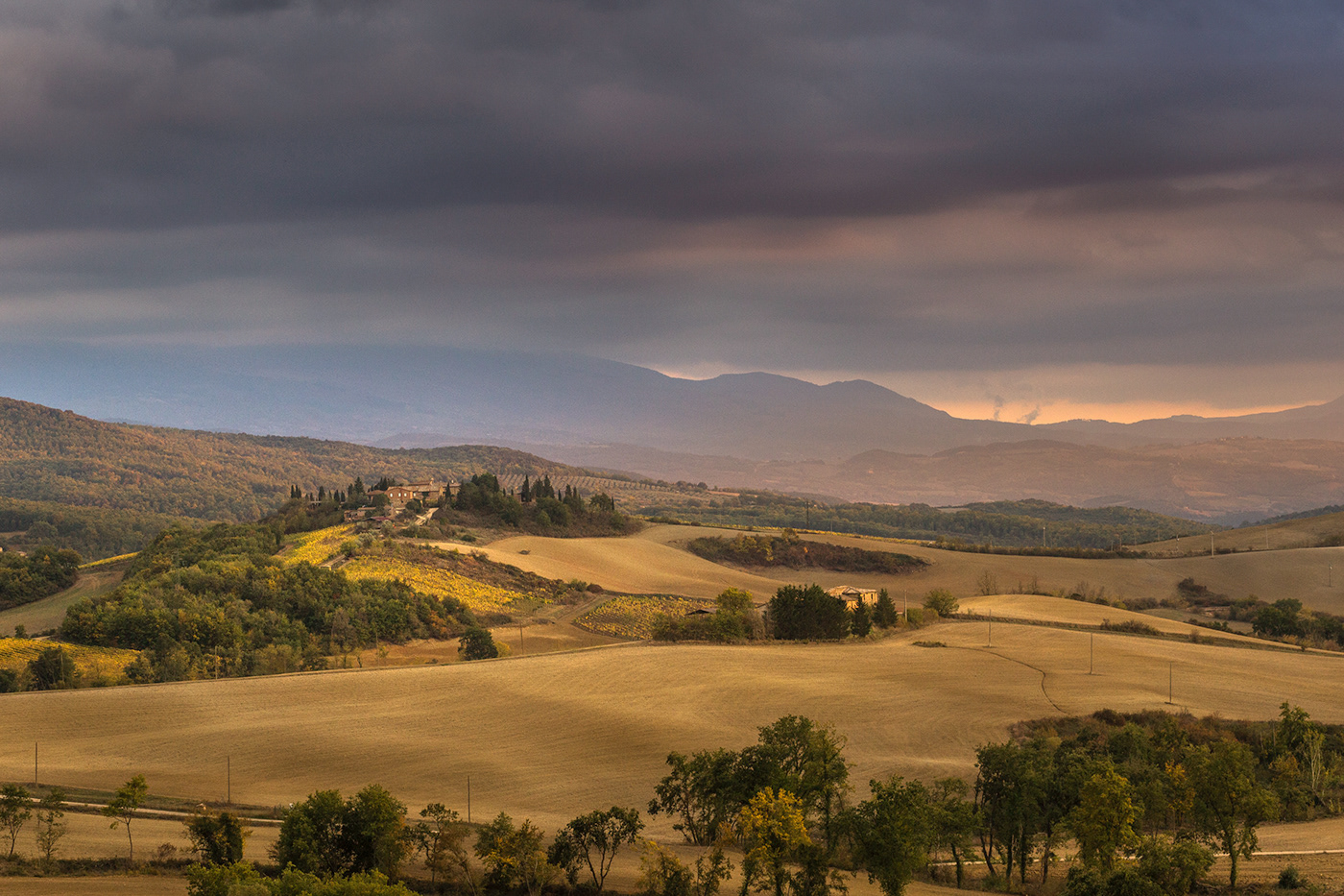 Landscape Tuscany Italy Photography  Travel Nature landscape photography sunset hills Val dOrcia