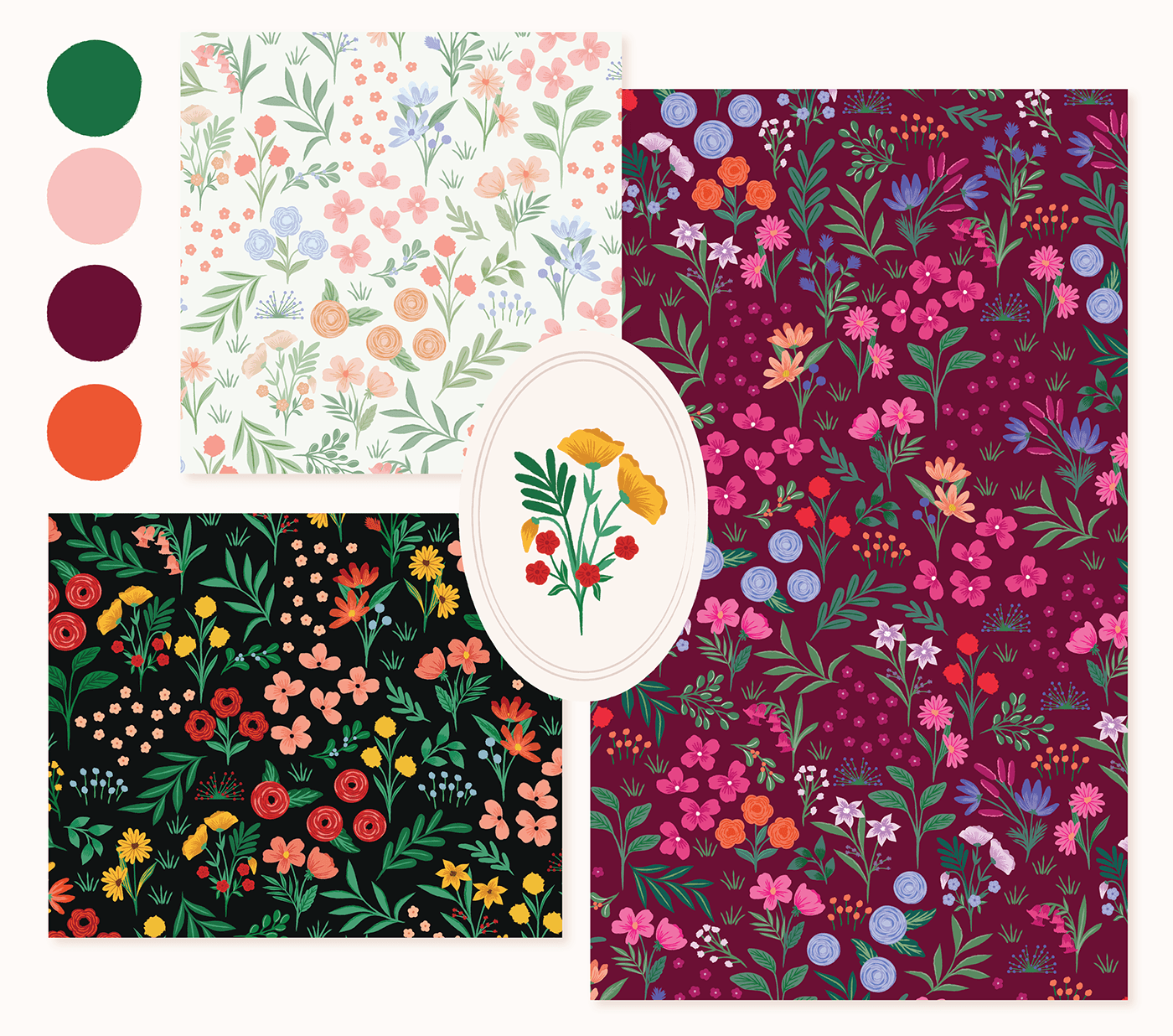 pattern fabric design floral floral pattern pattern design  textile Fashion 