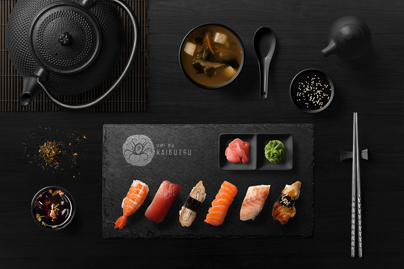 branding fish japan logo Ocean octopus restaurant sea seafood Sushi