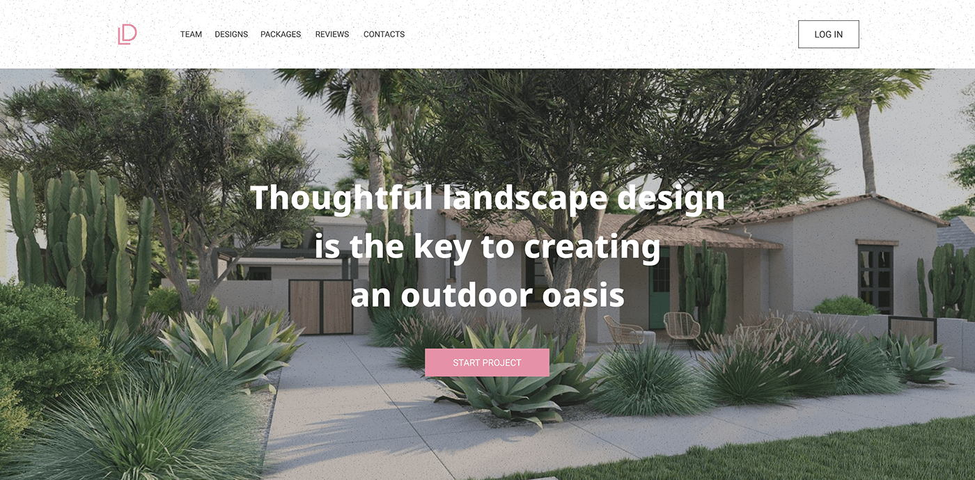 design designer landing landing page Landscape Design ui design UI/UX user interface Web Design  Website