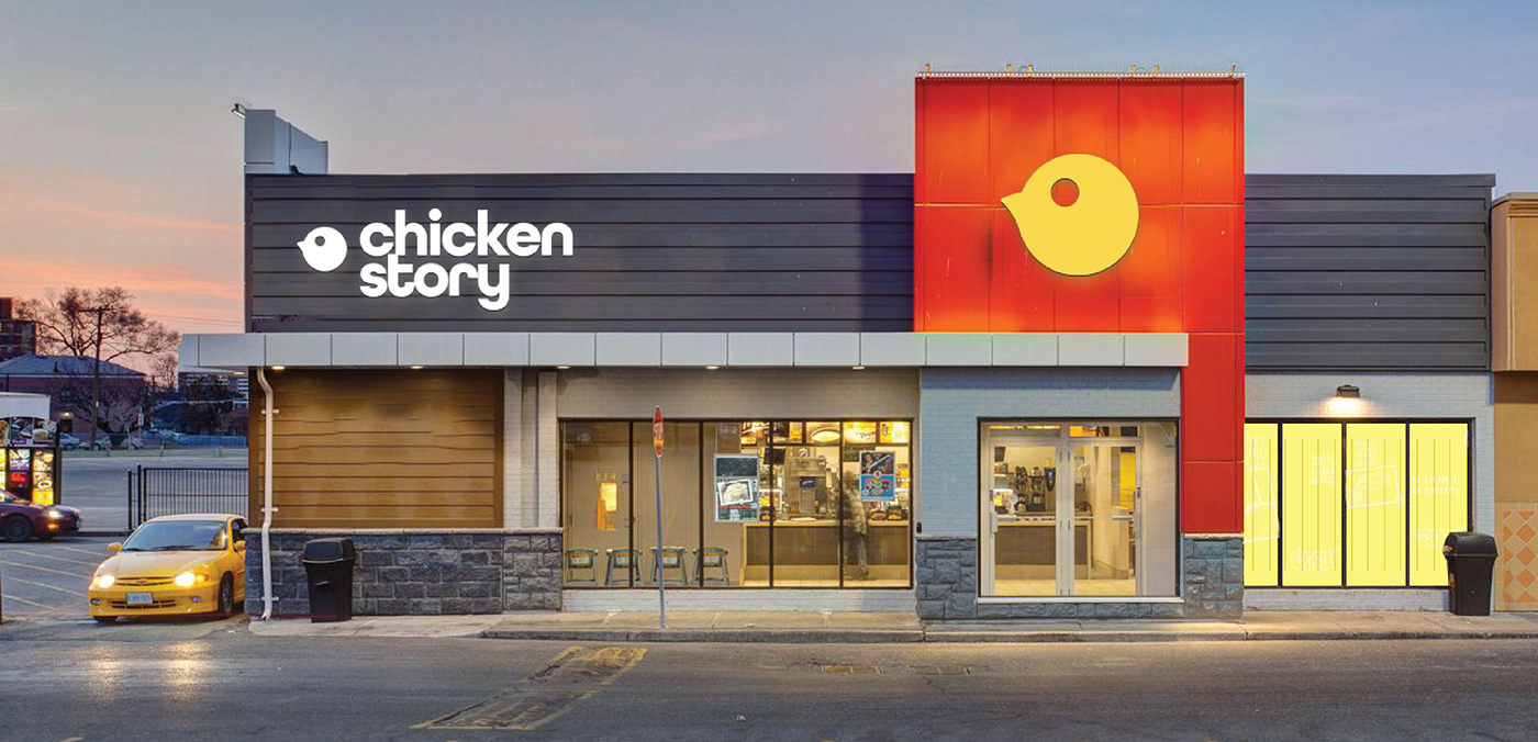 Brand Design brand identity design Fast food Food  fried chicken Packaging visual identity