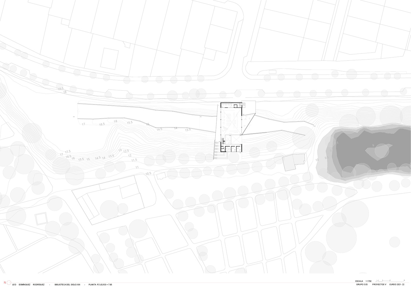 arquitectura biblioteca dibujos diseño diseño gráfico ilustracion Parque planos Proyecto Básico  proyectos