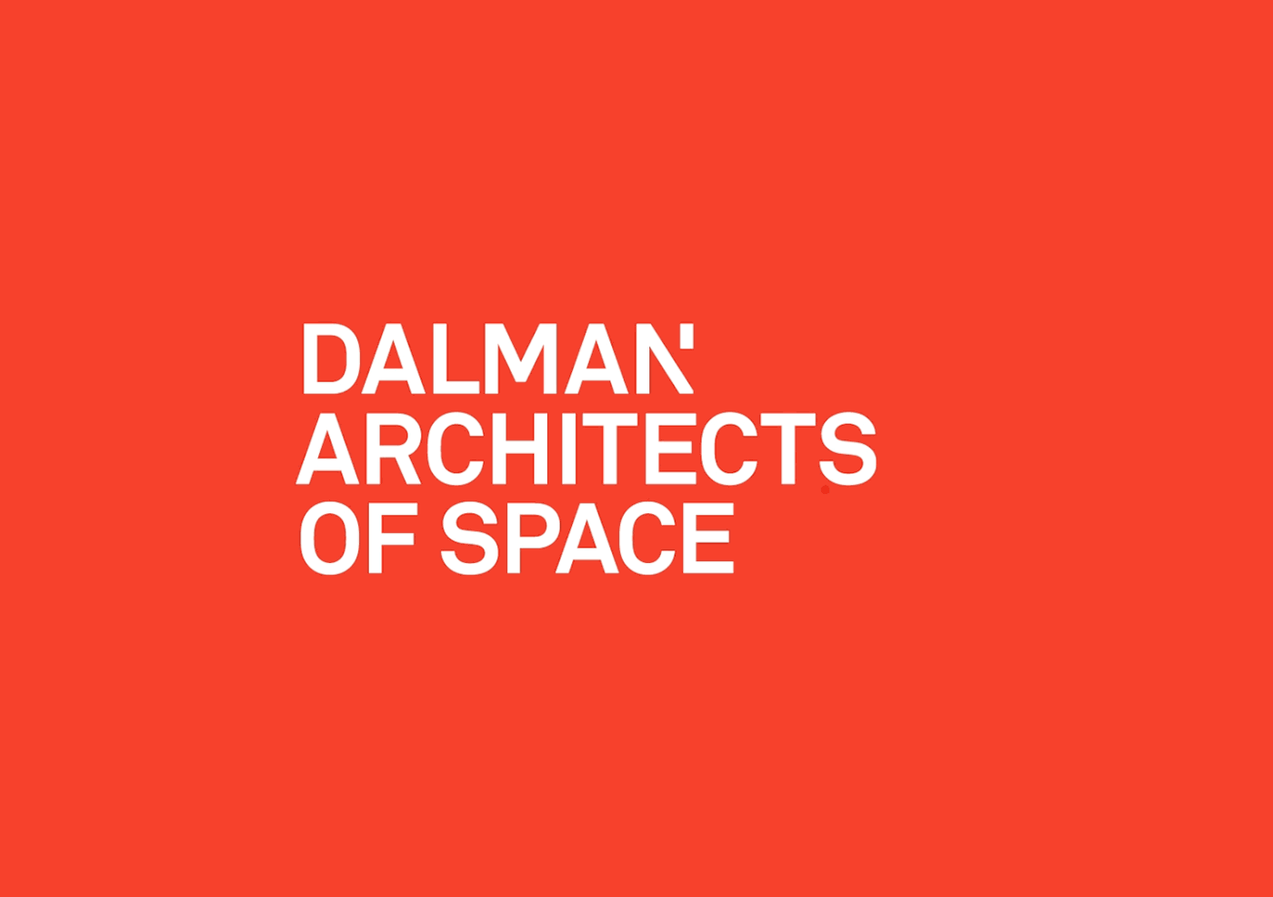 architect dalman bold identity clear foil red bright minimal grid Dynamic