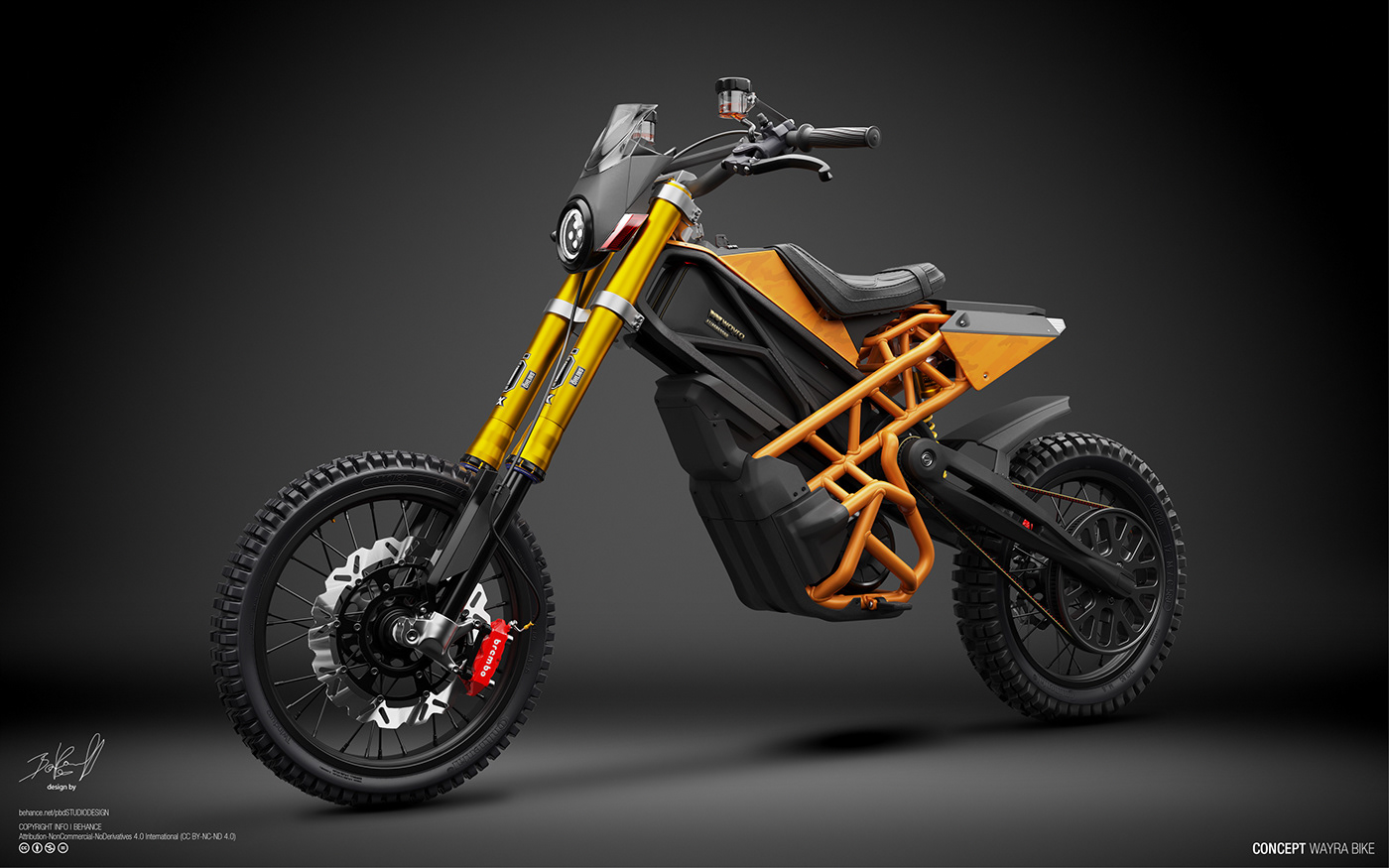 wayra electric motorcycle concept scrambler Automotive design Transportation Design E Bike electric motorcycle 3D