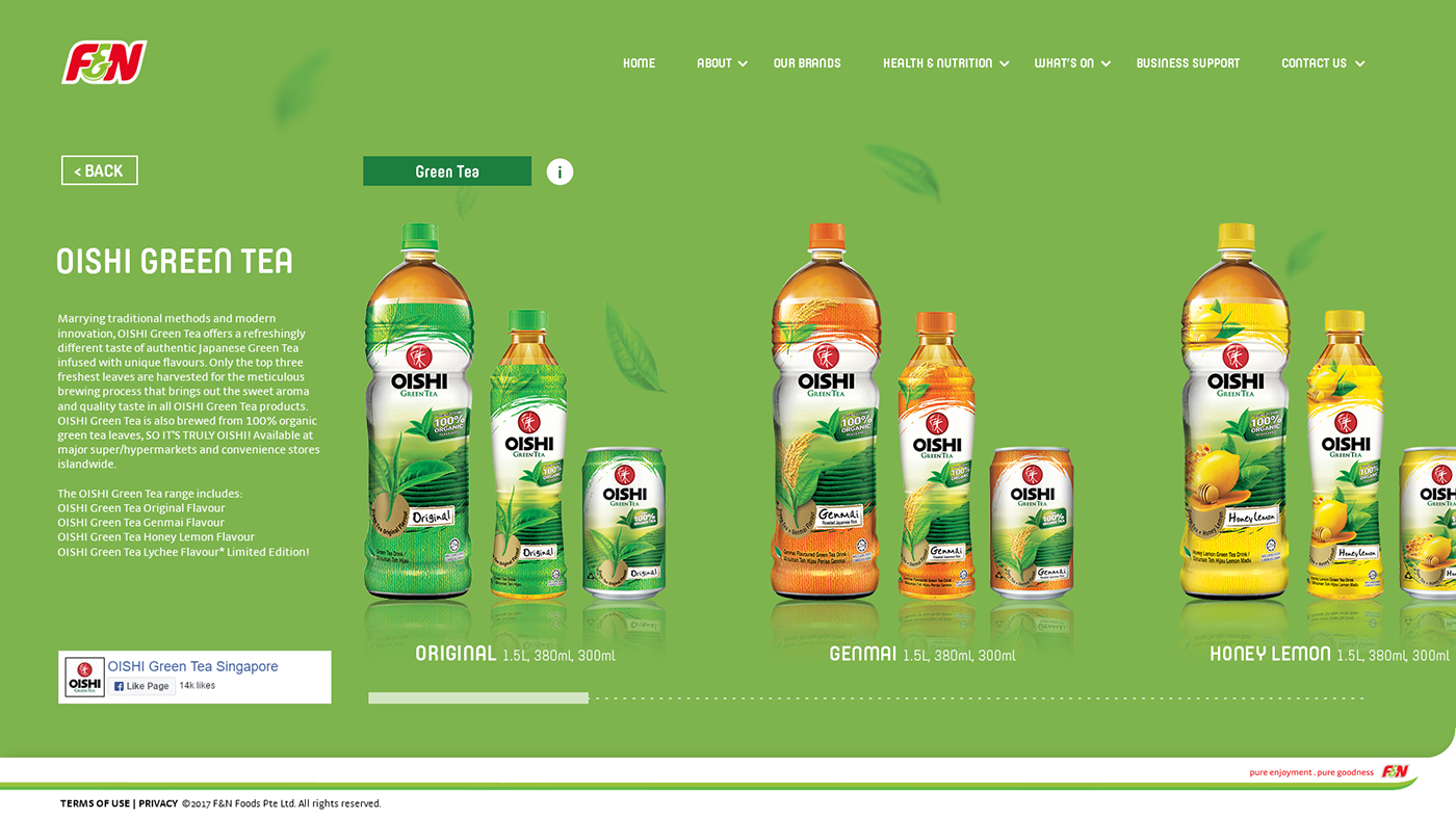 fnn singapore soft drinks Website design beverage