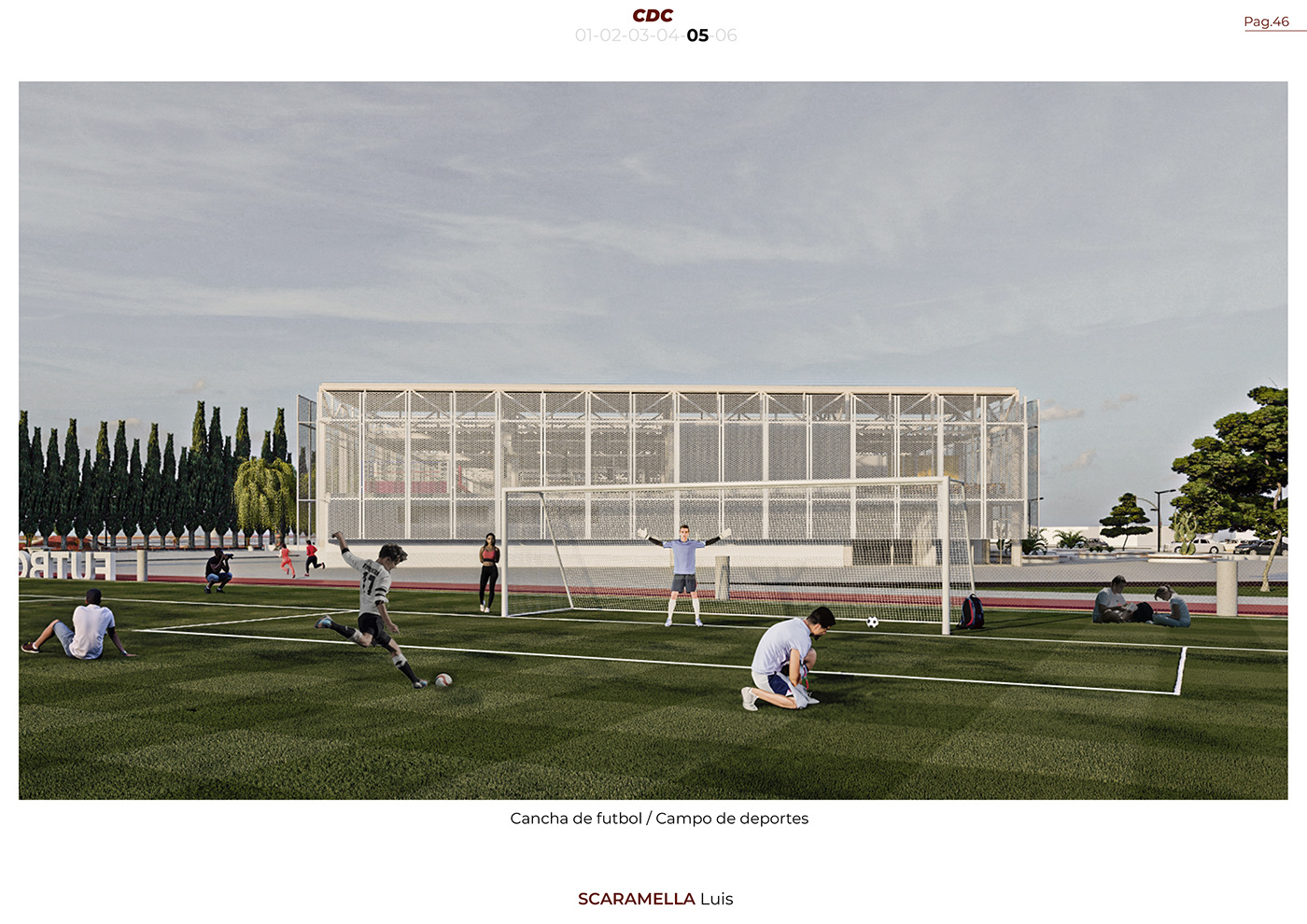 tesis proyecto diseño ilustracion dibujo arquitectura deporte