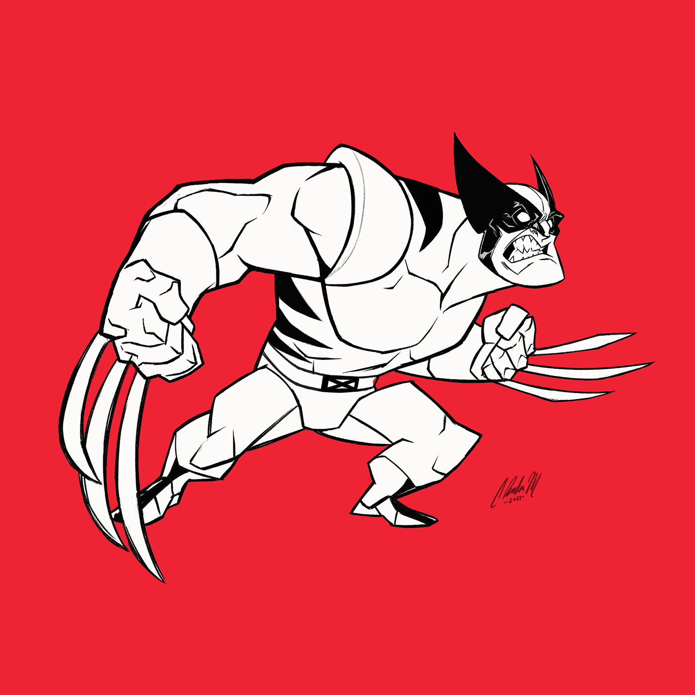 art Character design  comics fanart ILLUSTRATION  marvel wolverine